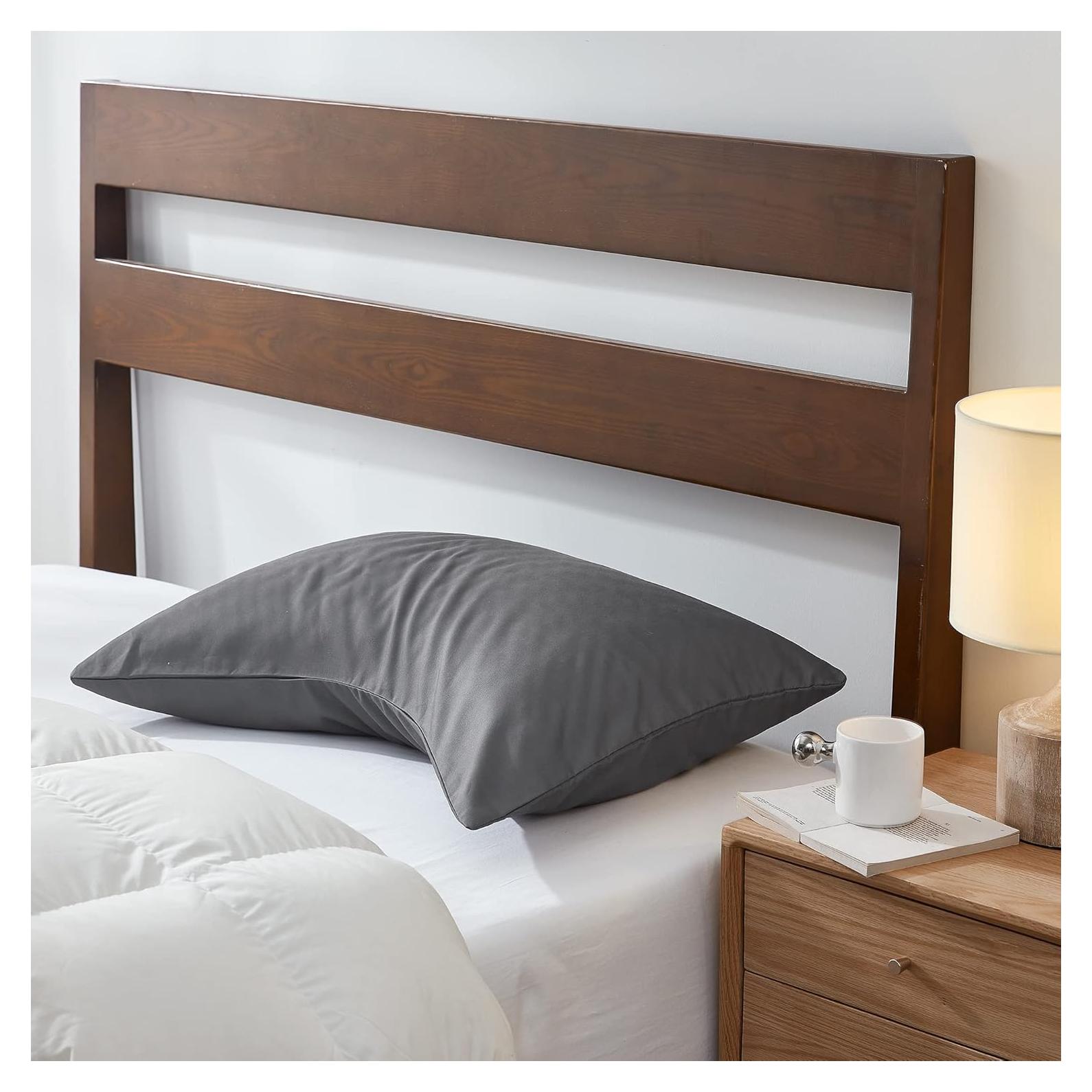 Funda de Almohada Curvada Sidney Sleep Reina Gris 51x76 cm