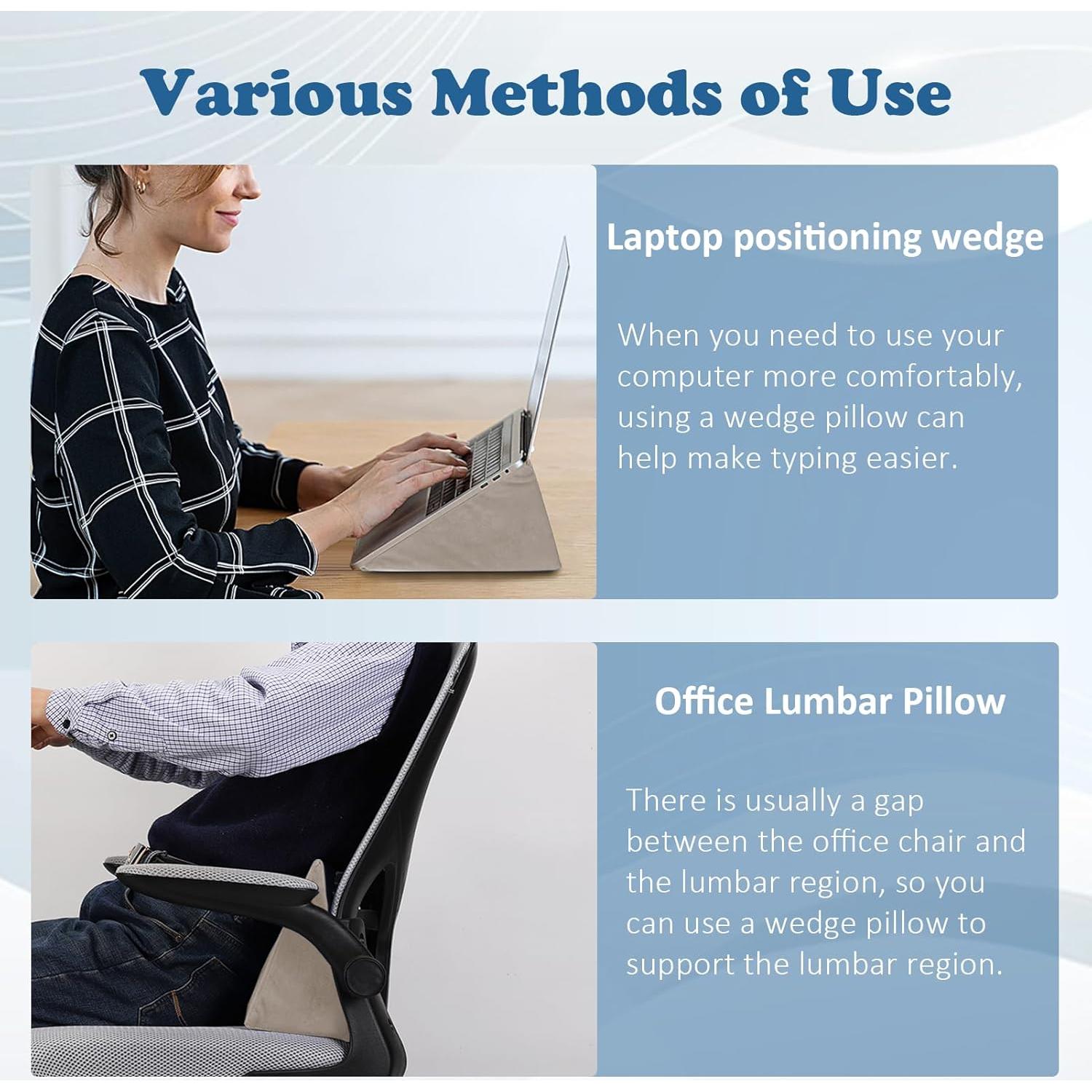 Almohada en Cuña Zantle de Espuma para Alivio de Dolor