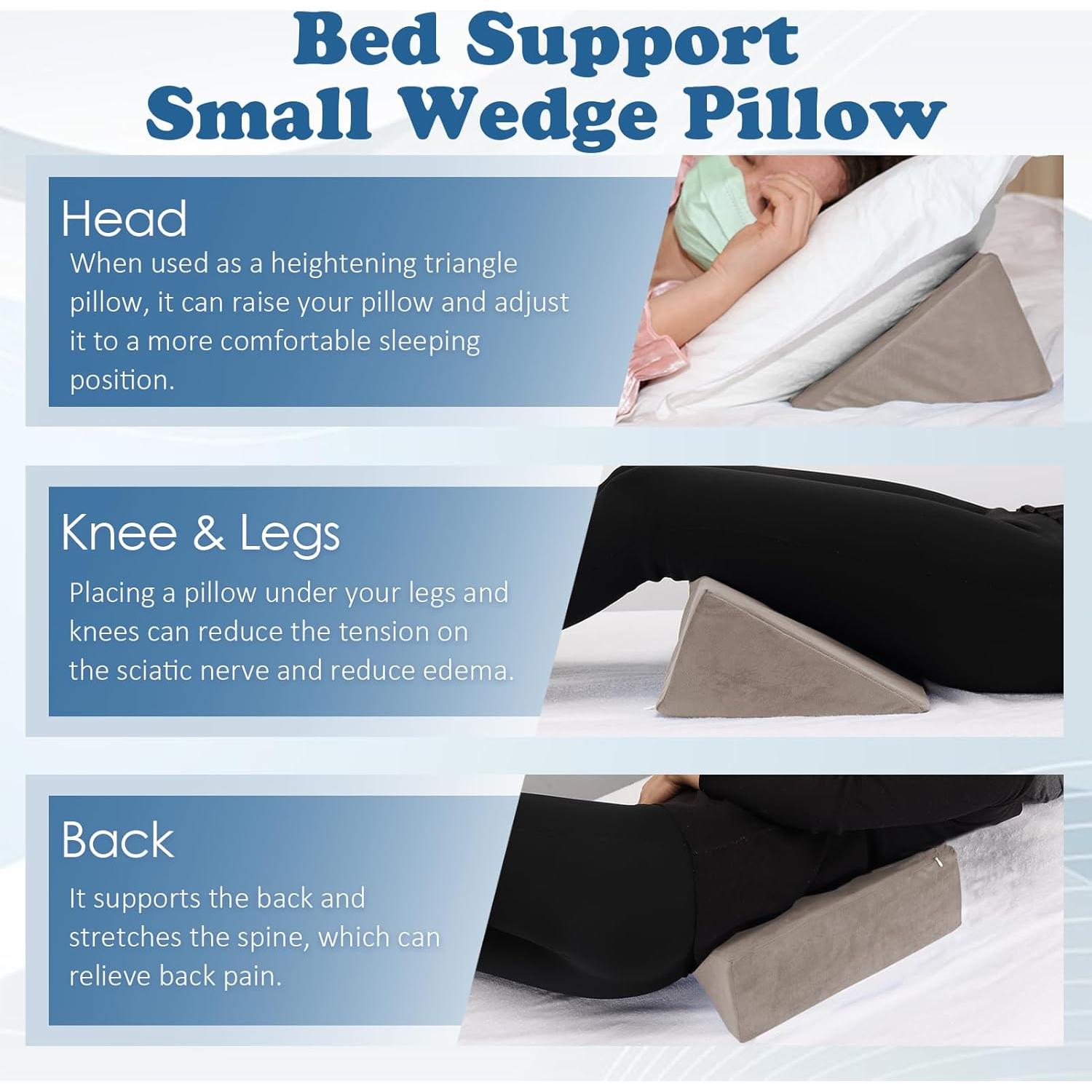 Almohada en Cuña Zantle de Espuma para Alivio de Dolor