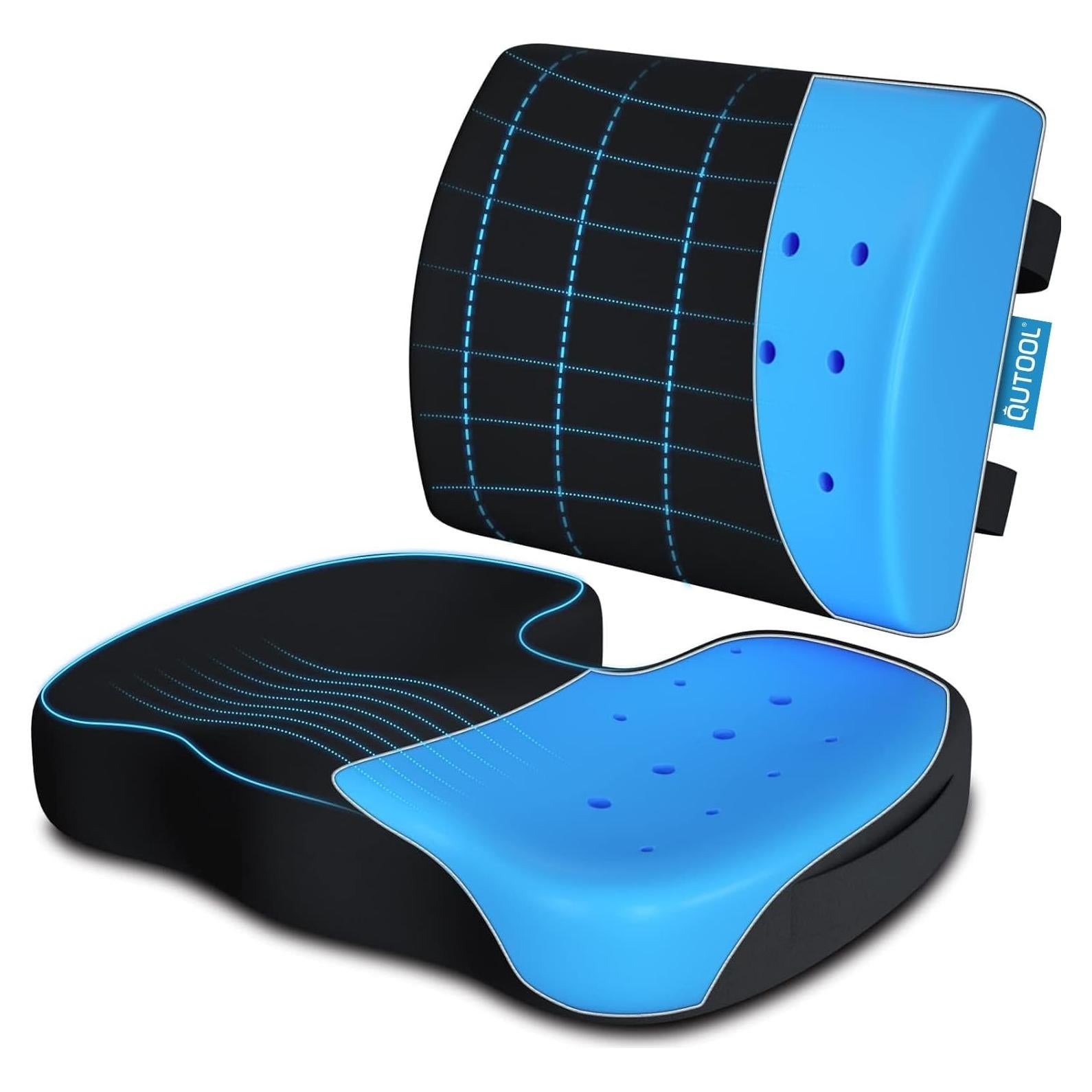 Cojín de Espuma Viscoelástica Qutool con Almohada Lumbar