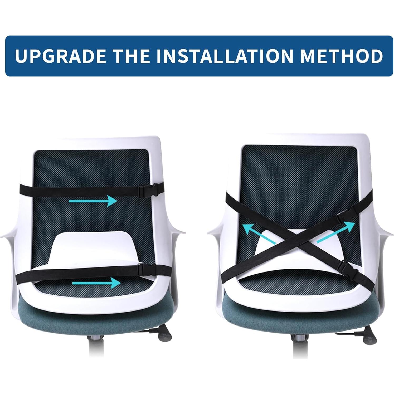 Cojín de Espuma Viscoelástica Qutool con Almohada Lumbar