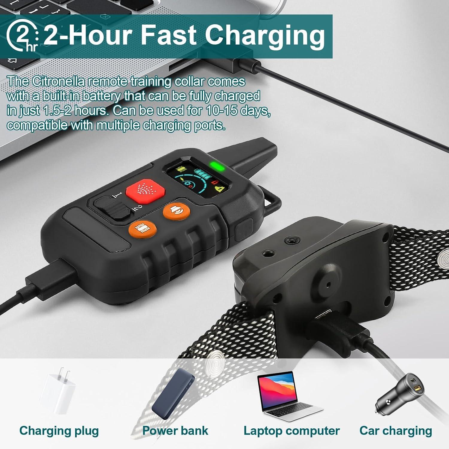 Collar de Entrenamiento de Citronela KDSZJDV T510 IPX7 para Perros