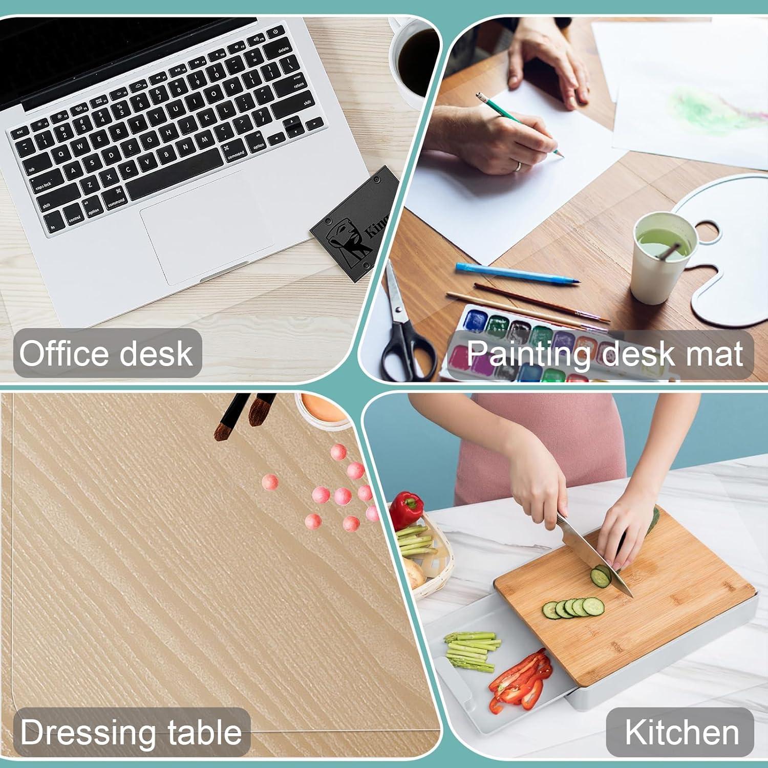 Alfombrilla de Escritorio Transparente Anstron 60x30 cm Antideslizante