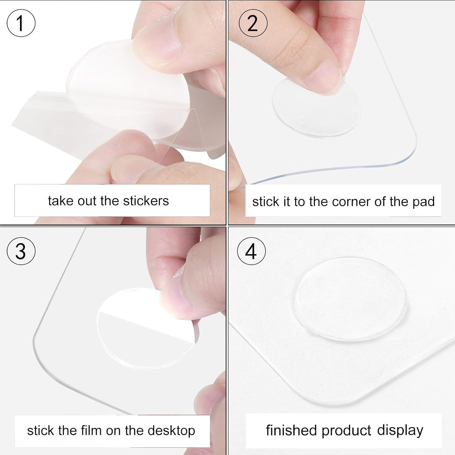 Alfombrilla de Escritorio Transparente Anstron 60x30 cm Antideslizante