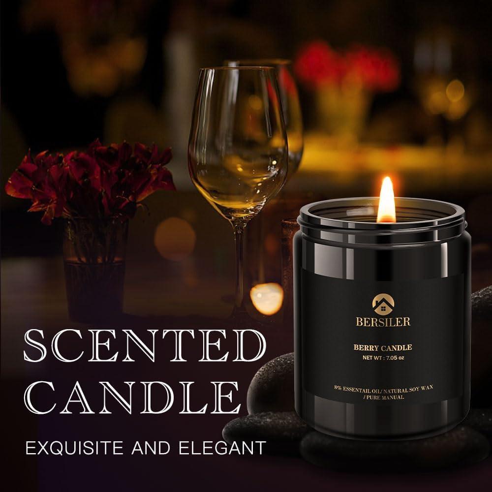 Vela Aromática Masculina Bersiler de Soja 200g - Fragancia Sándalo