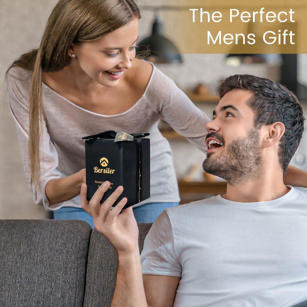 Vela Aromática Masculina Bersiler de Soja 200g - Fragancia Sándalo