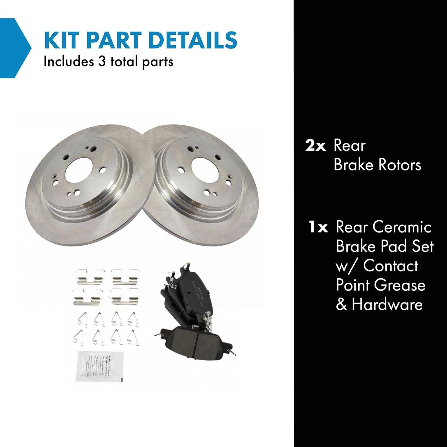 Kit de Freno TRQ Cerámico Trasero Honda CR-V 2017-20