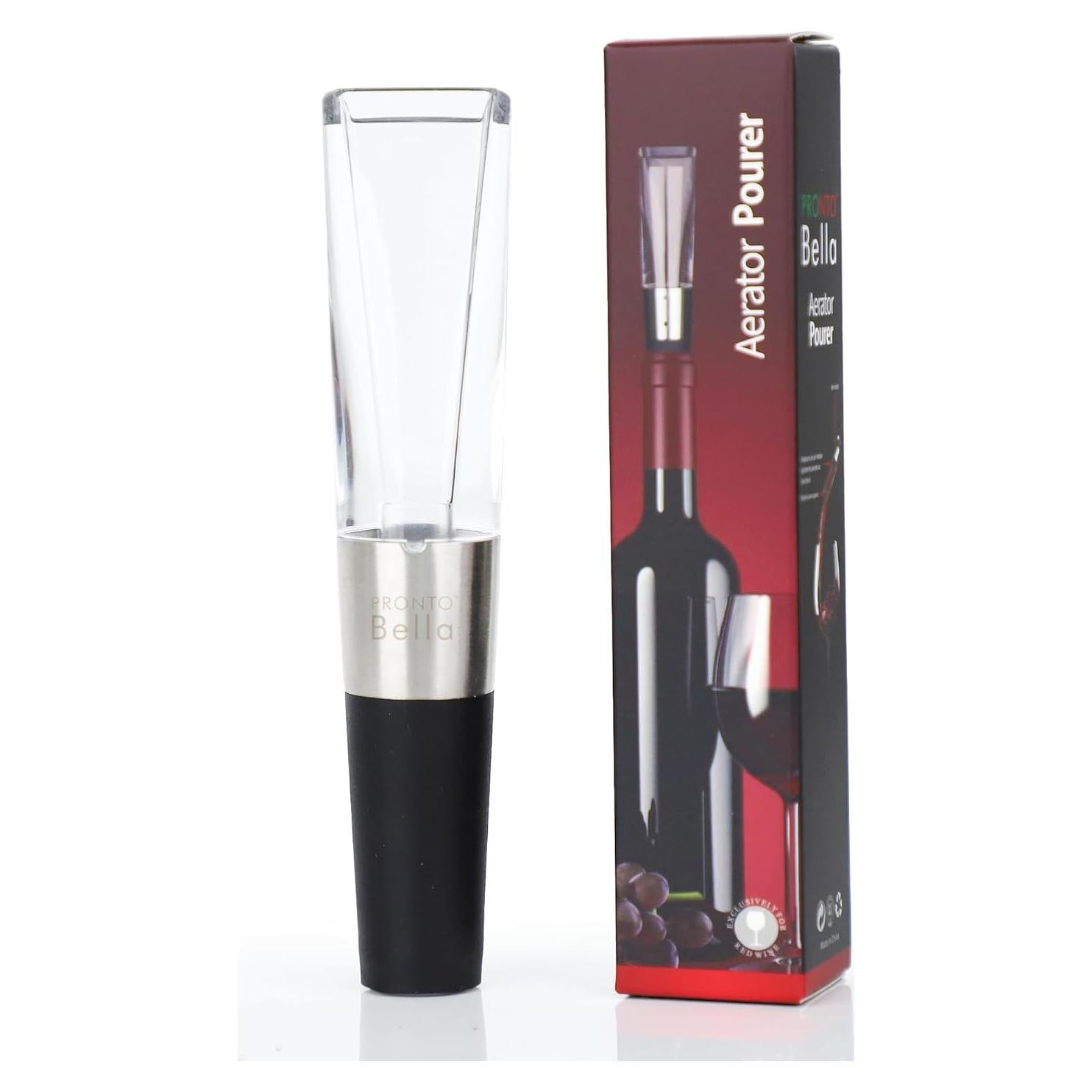 Aerador de Vino Pronto Bella con Tallo de Botella - Sin Goteo