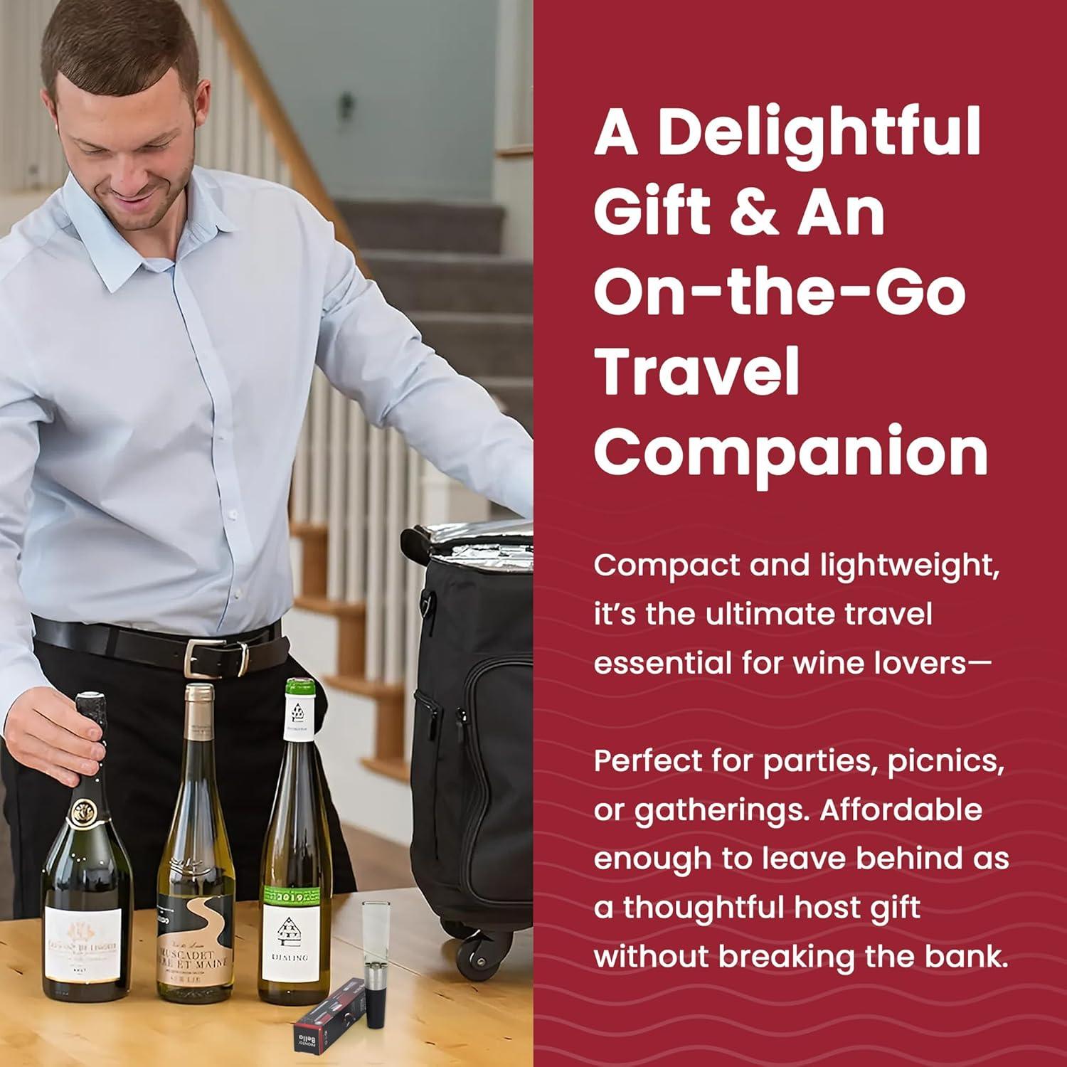 Aerador de Vino Pronto Bella con Tallo de Botella - Sin Goteo