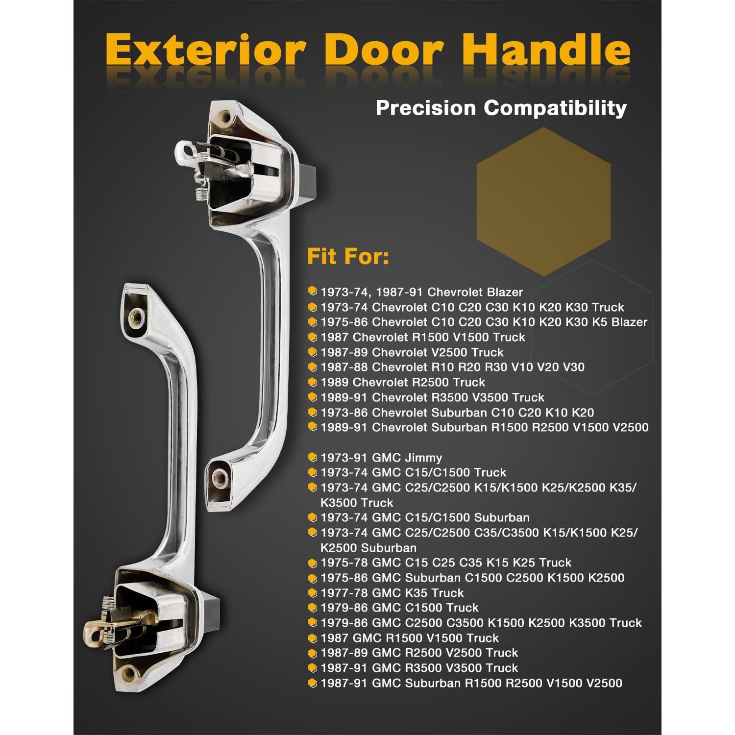 Mangos de Puerta Exterior Gledewen para Chevy y GMC 73-91