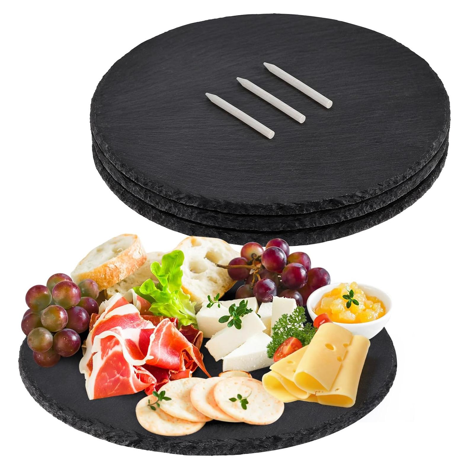 Tablas de Queso de Pizarra MAPRIAL 11x11 cm - Set de 4