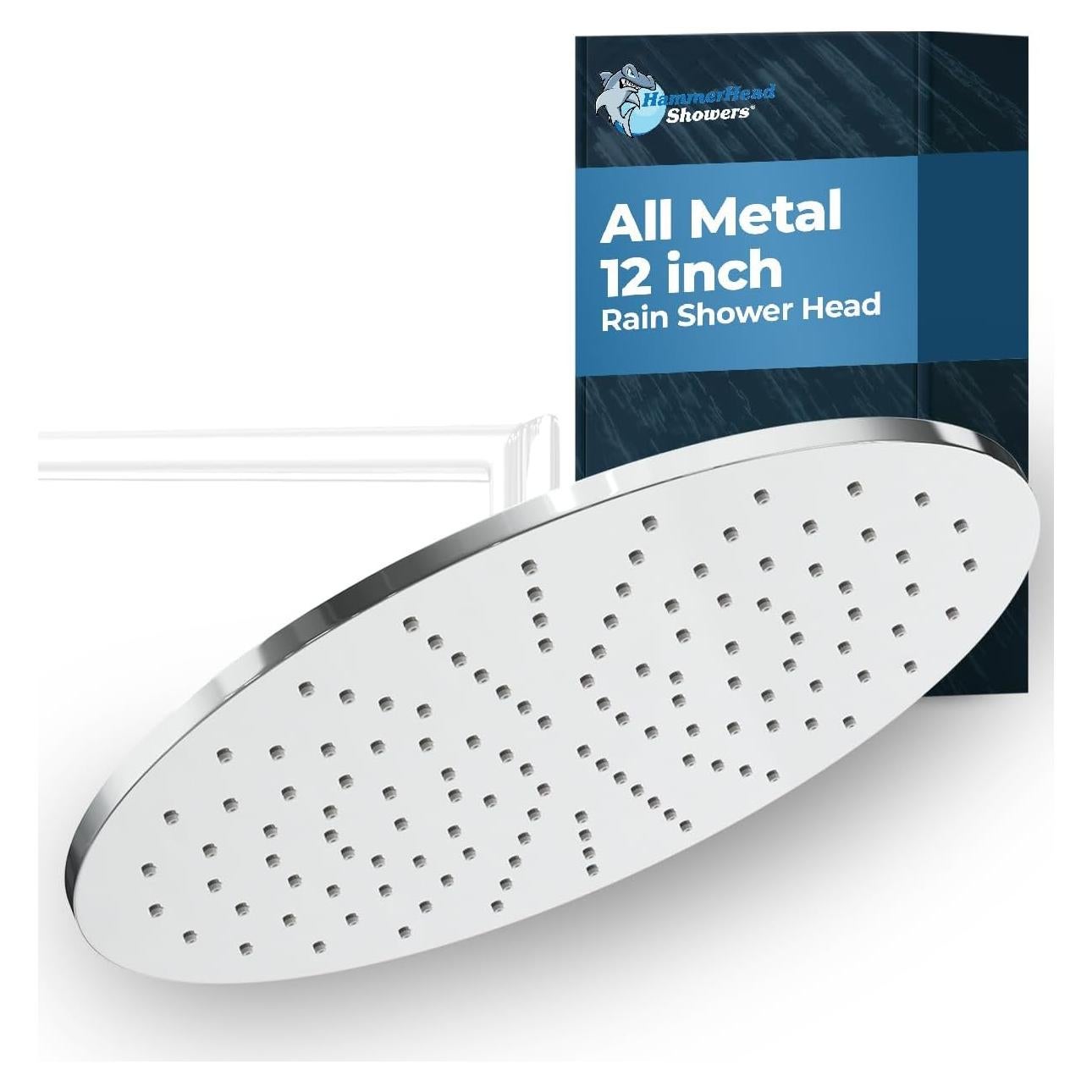 Cabezal de Ducha de Lluvia 30 cm HammerHead Showers Cromo