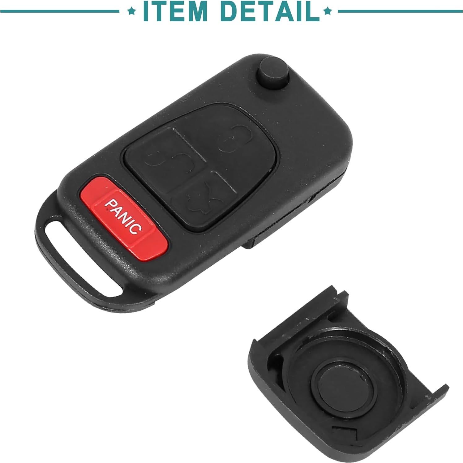 Funda de Llave ACROPIX para Mercedes-Benz ML320 4 Botones