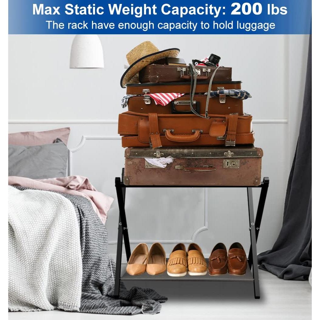 Soporte Plegable para Equipaje Queension Metal Negro 90.72kg