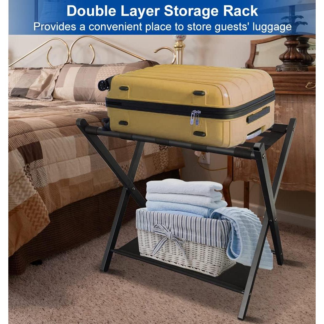 Soporte Plegable para Equipaje Queension Metal Negro 90.72kg