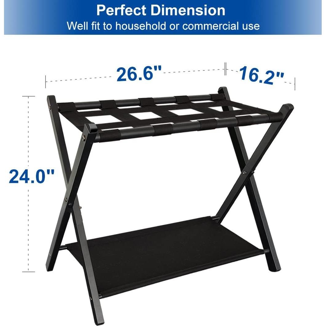 Soporte Plegable para Equipaje Queension Metal Negro 90.72kg