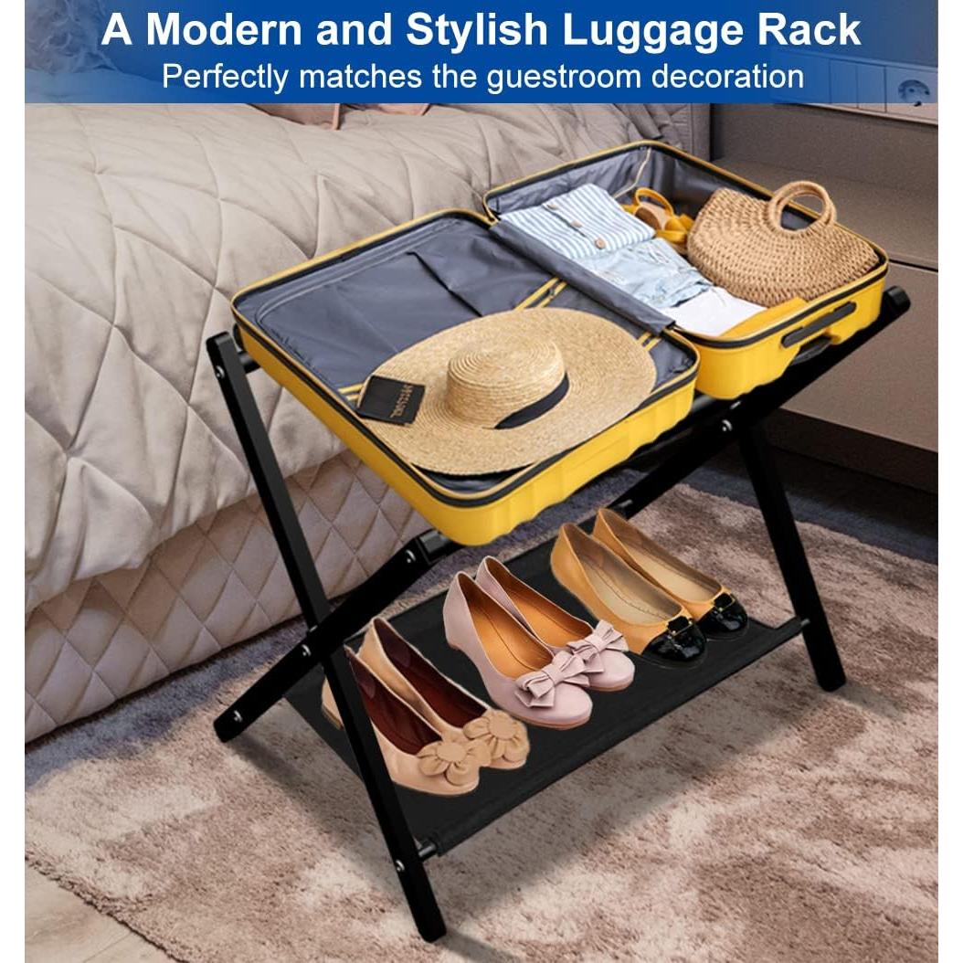 Soporte Plegable para Equipaje Queension Metal Negro 90.72kg