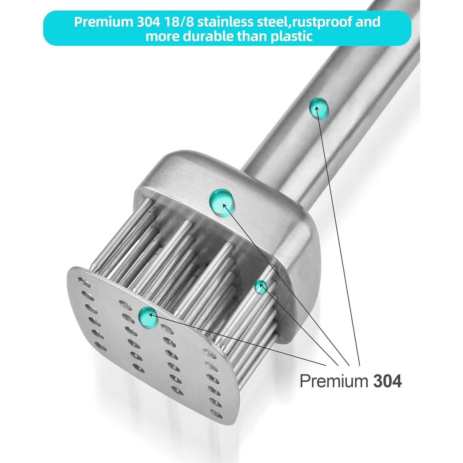 Ablandador de Carne Aliglow Acero Inoxidable 304 24 Agujas