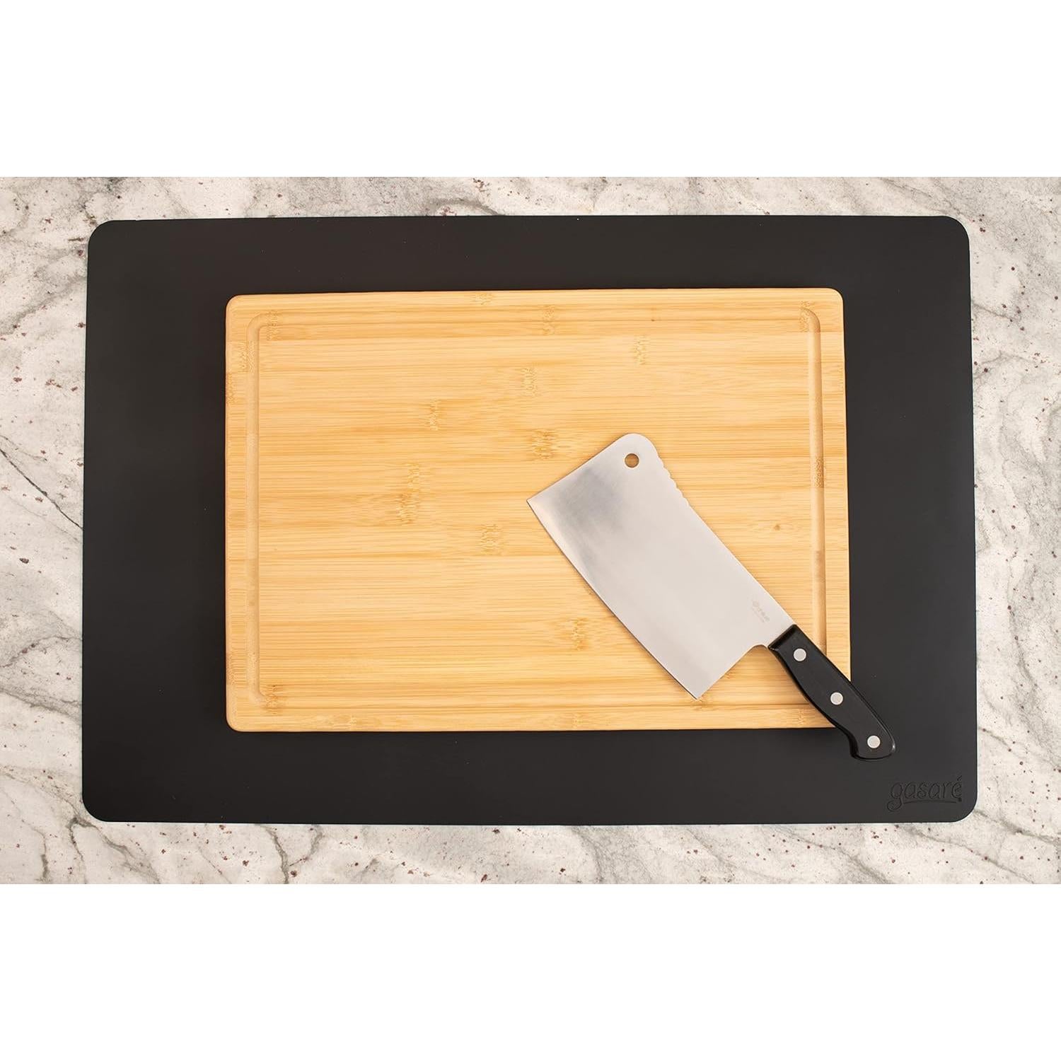 Set de 2 Alfombrillas de Silicona GASARÉ 63.5x43.2cm Negro