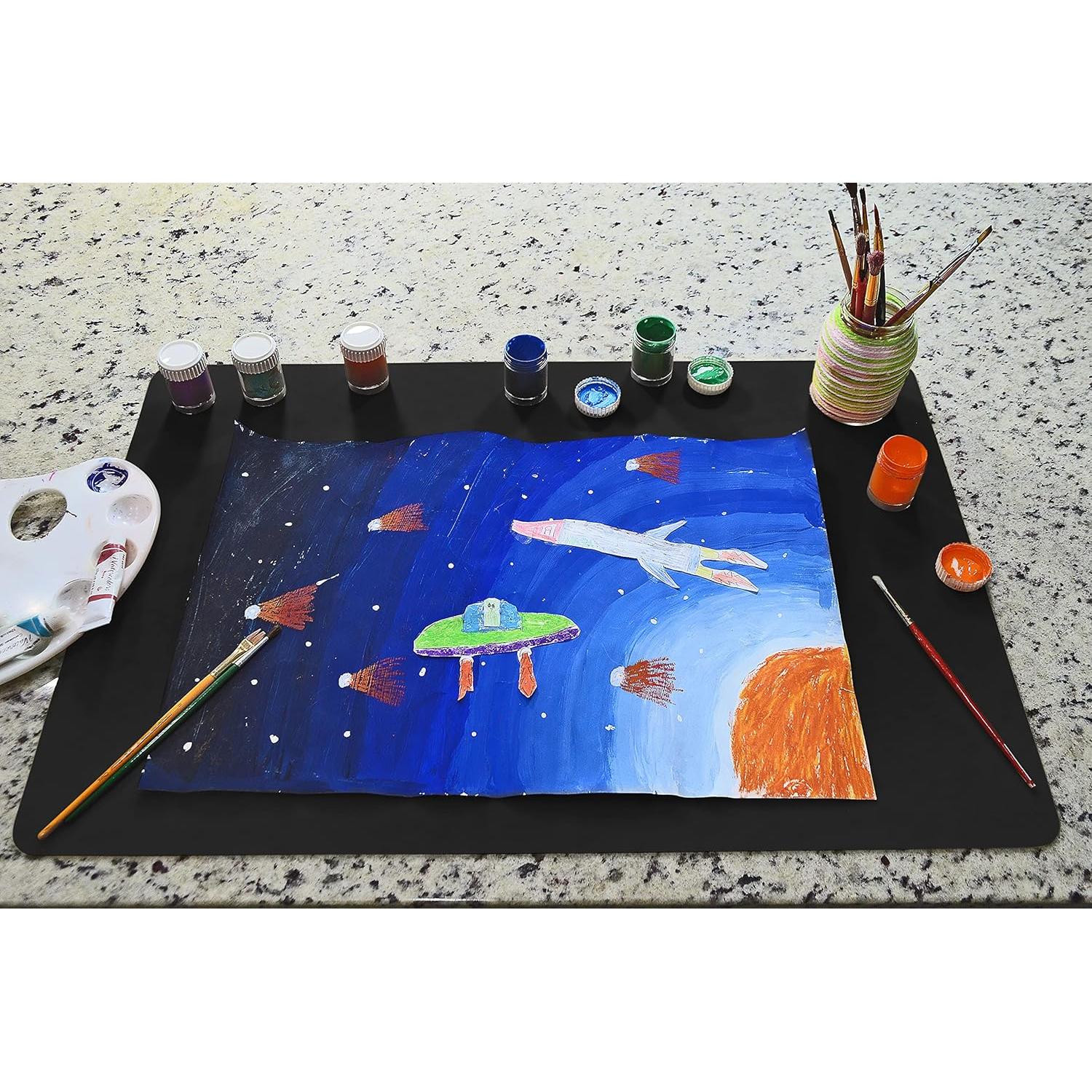 Set de 2 Alfombrillas de Silicona GASARÉ 63.5x43.2cm Negro