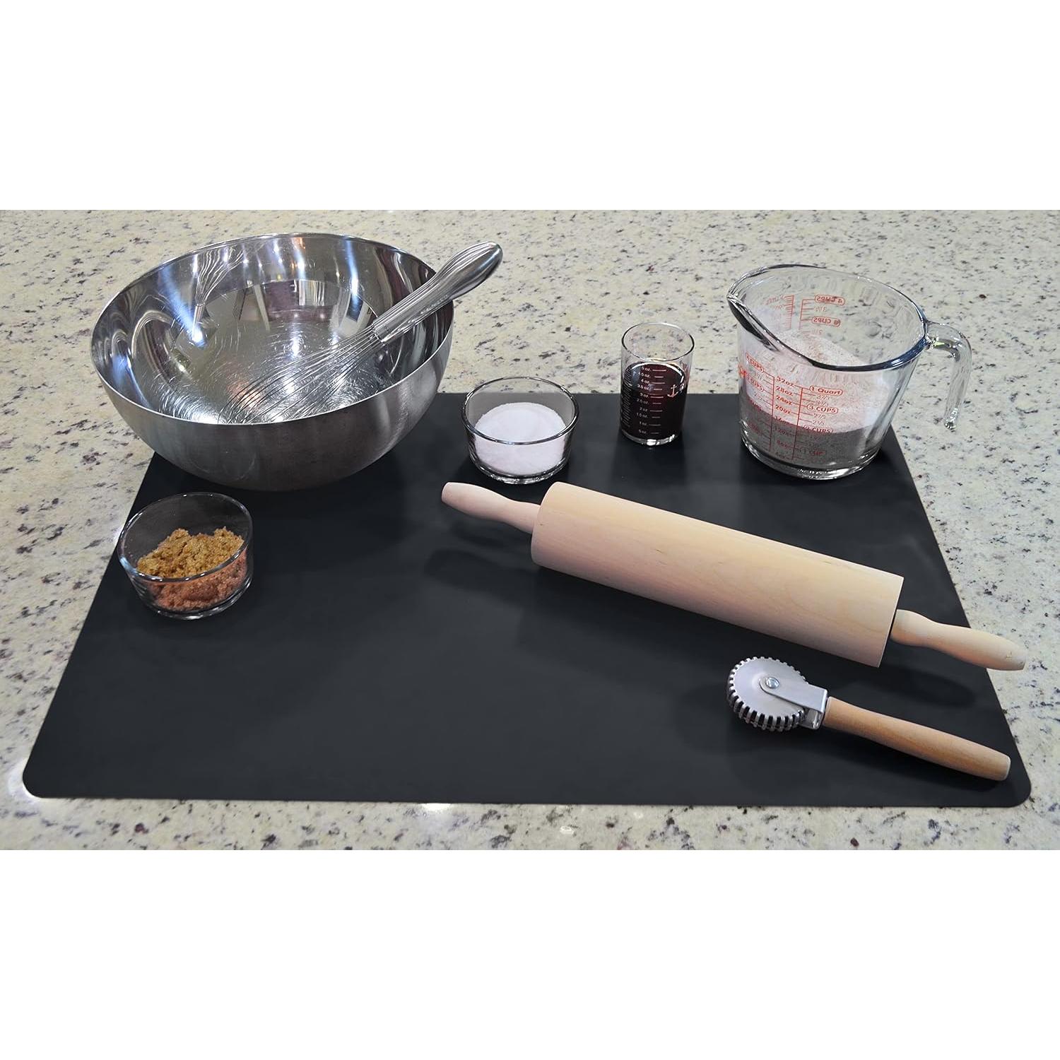 Set de 2 Alfombrillas de Silicona GASARÉ 63.5x43.2cm Negro