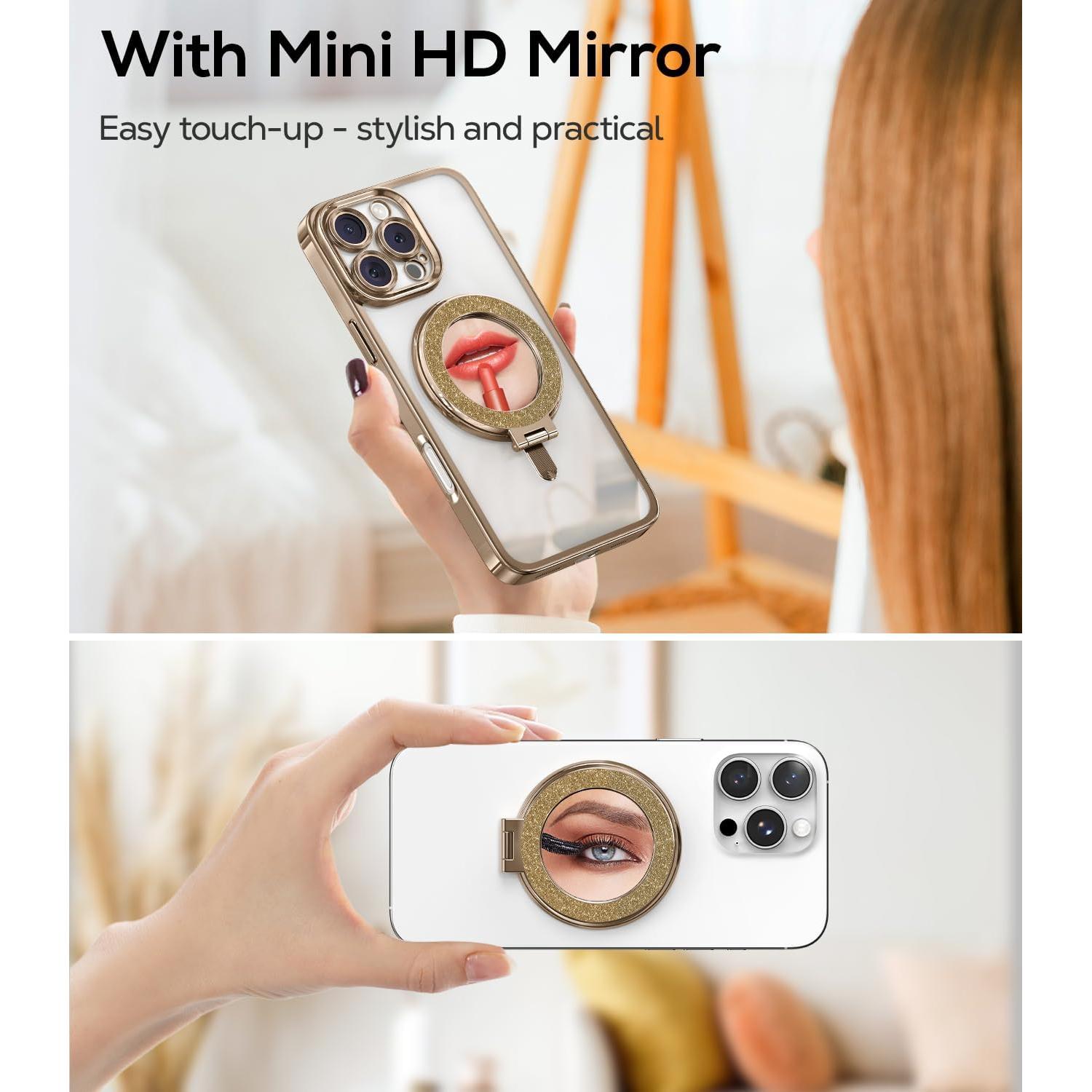 Soporte de Anillo Magnético Meifigno con Espejo para iPhone