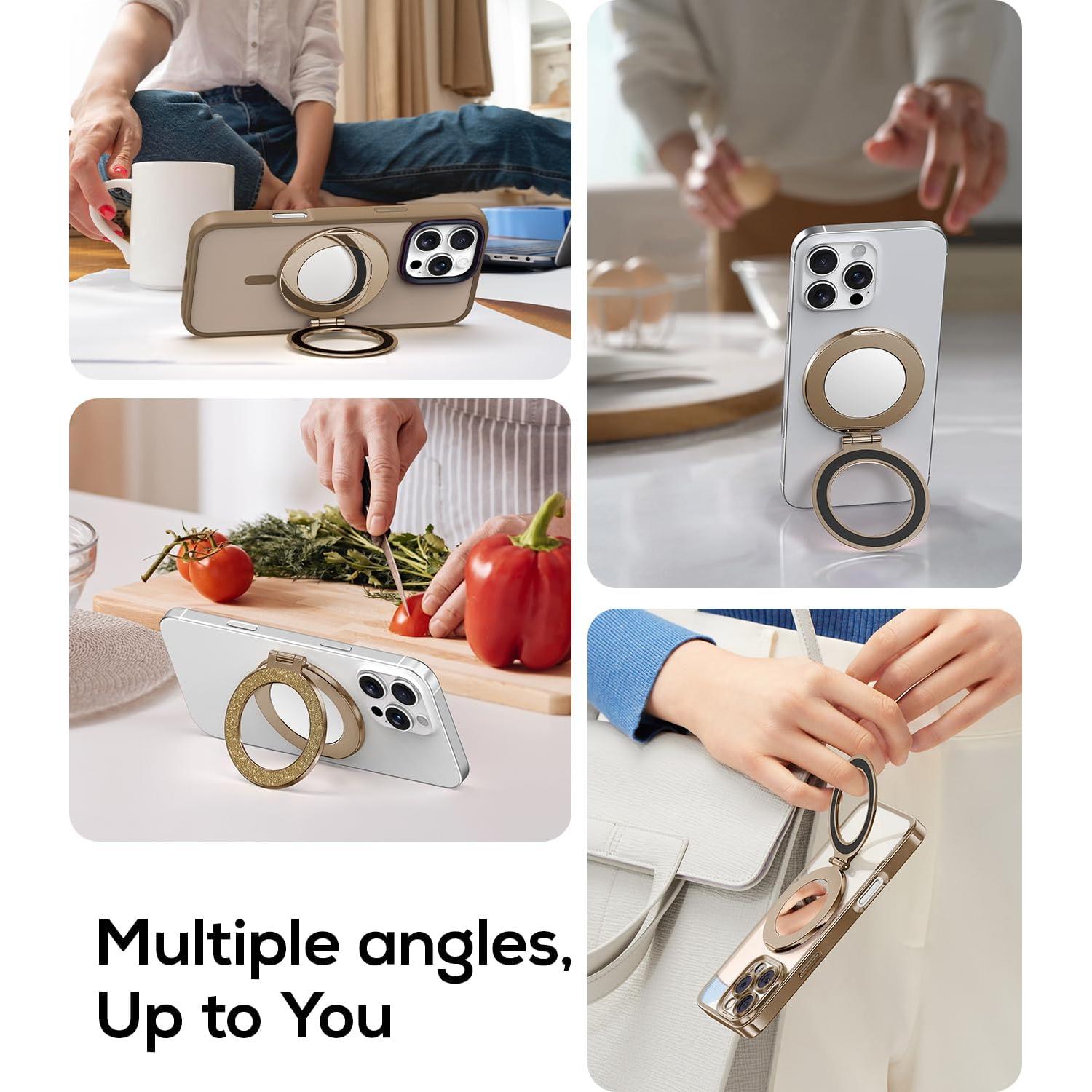 Soporte de Anillo Magnético Meifigno con Espejo para iPhone