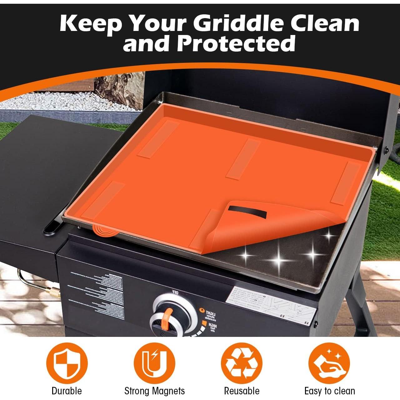 Alfombrilla de Silicona para Plancha Blackstone 17" Naranja