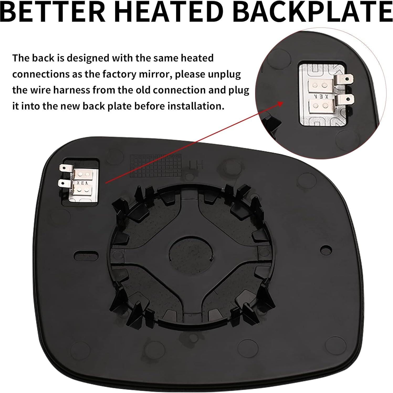 Espejo Lateral Izquierdo LOIYLLEN con Calefacción para Chrysler