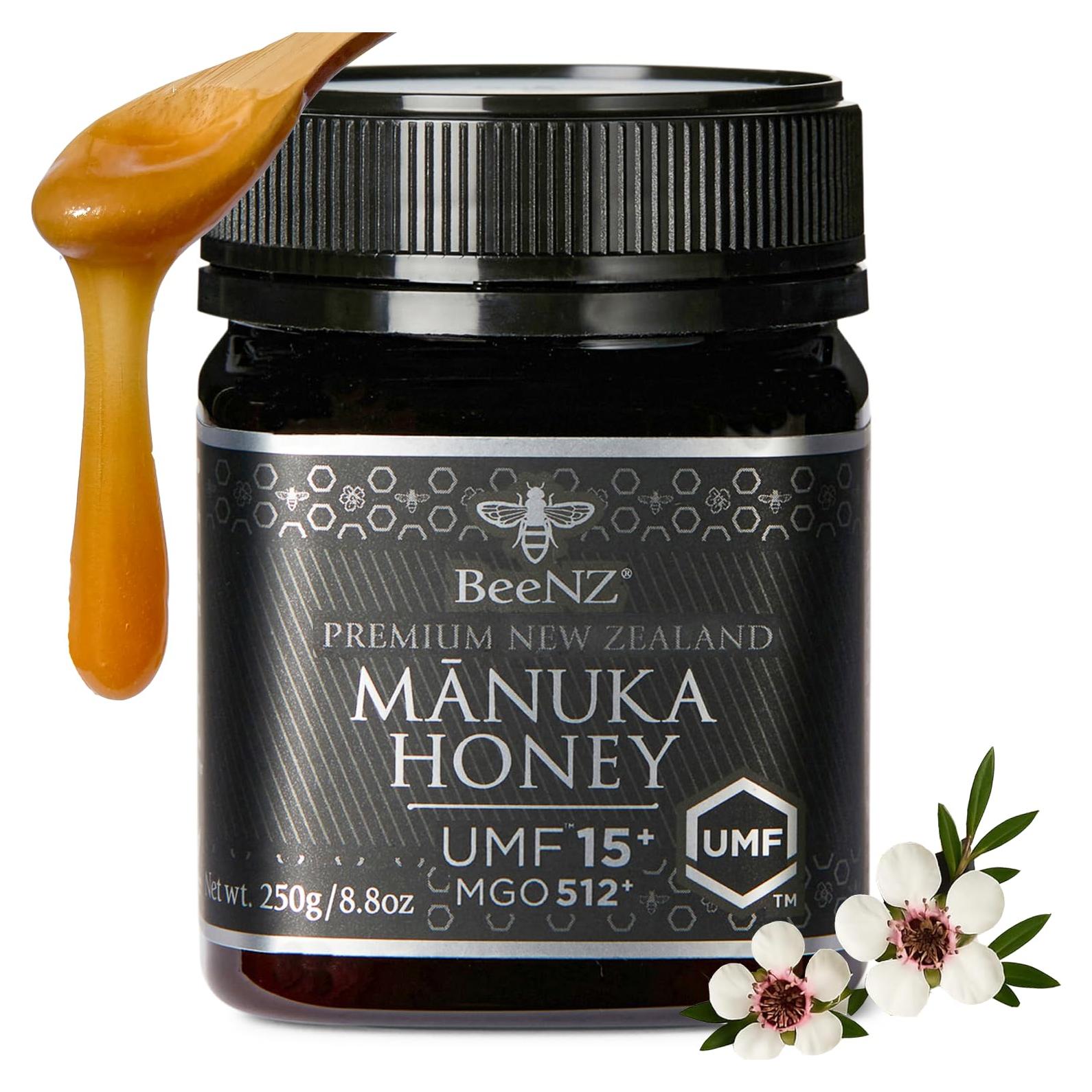 Miel de Manuka Cruda BeeNZ UMF 15+ 250g - Superalimento Natural