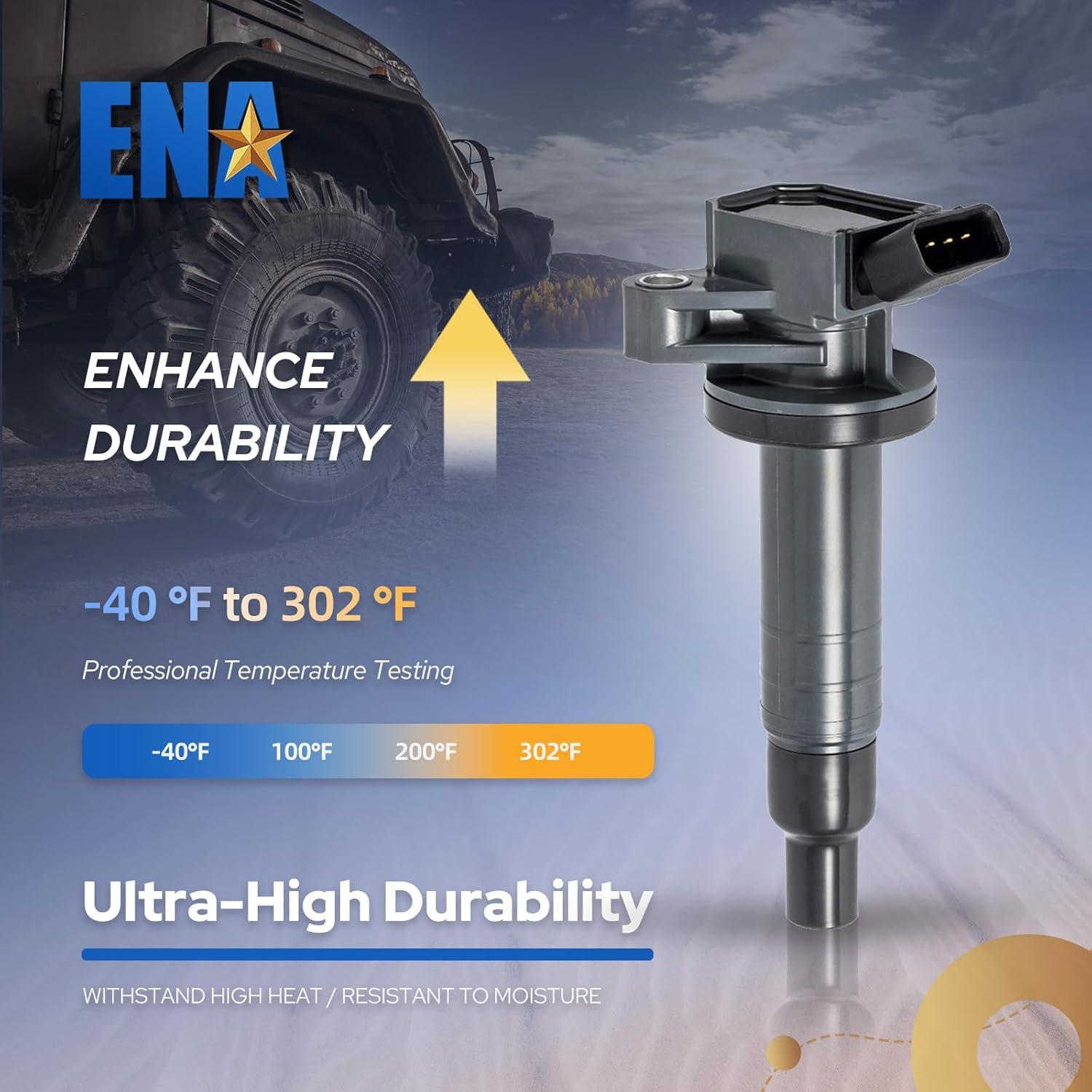 Juego de 4 Bobinas de Encendido ENA 1.8L L4 para Toyota y Chevy