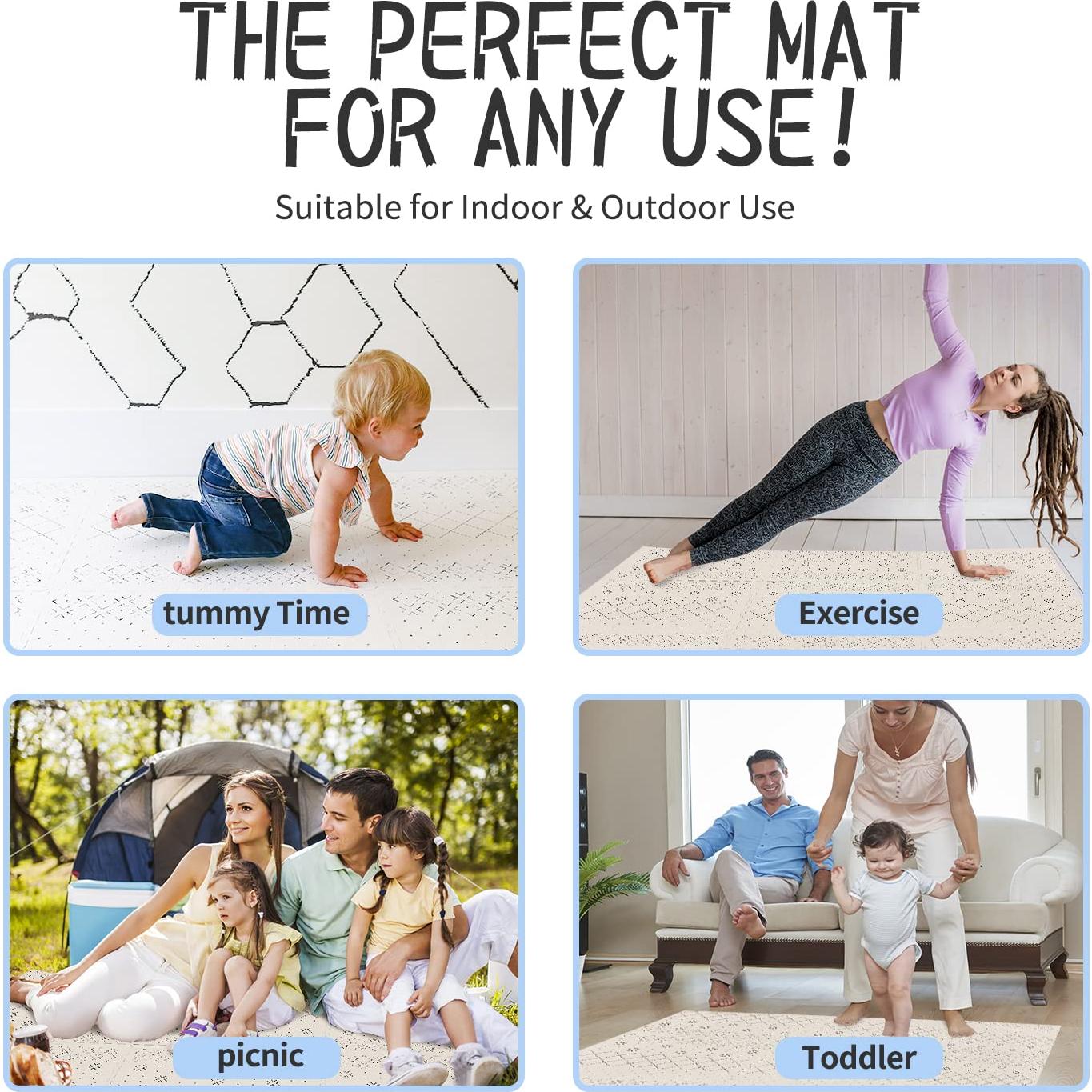 Alfombrilla de Juego para Bebés Yay! Mats 1.83x1.22m Espuma No Tóxica