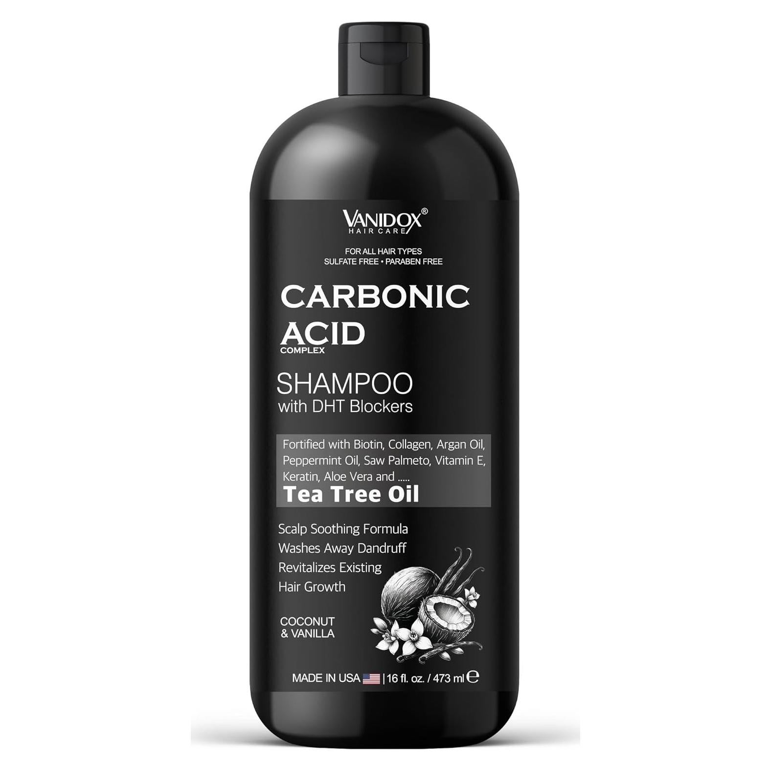 Champú de Ácido Carbónico VANIDOX 473 ml - Crecimiento Cabello