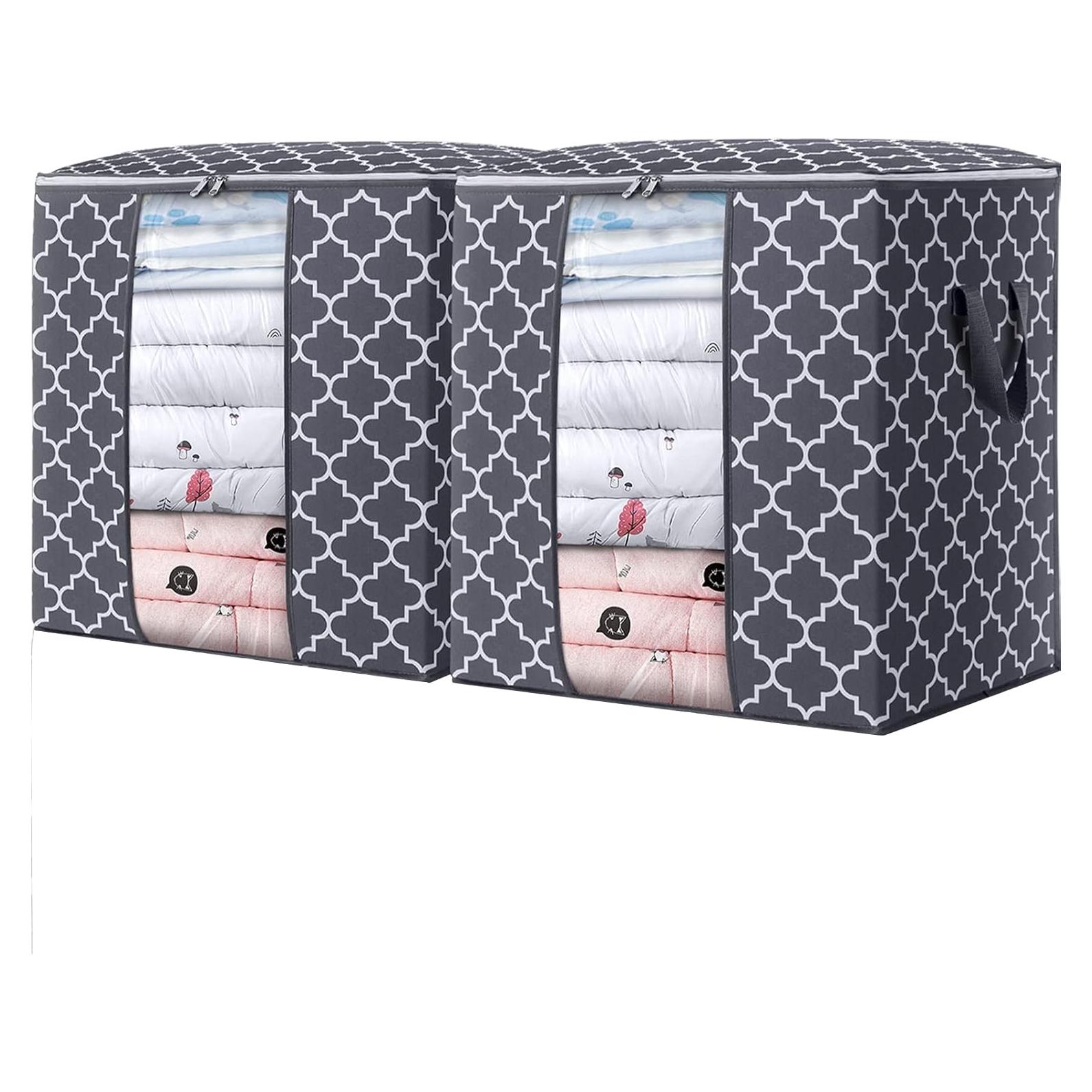 Bolsas de Almacenamiento WISELIFE 2x100L Gris Organizador