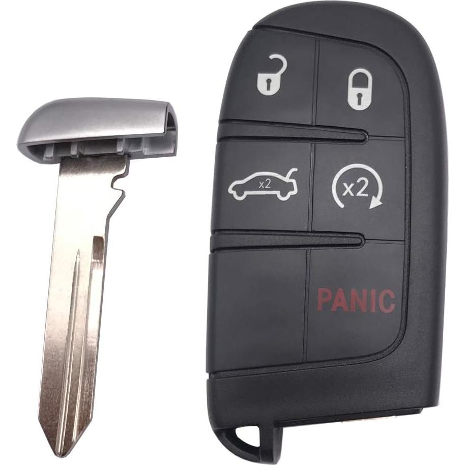 Funda de llave Dodge Jeep Chrysler modelo DO negra