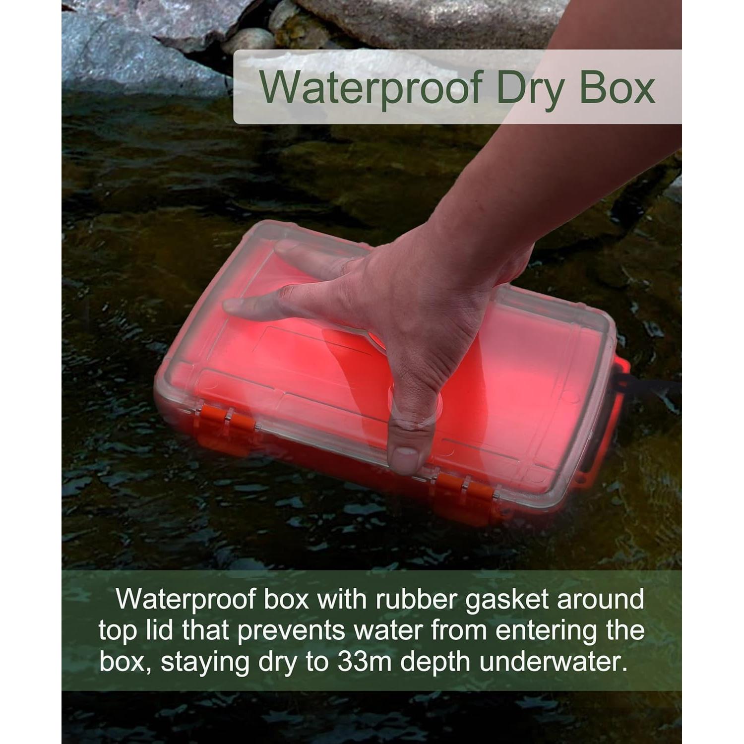 Caja Secadora Impermeable Uxwuy 8010 Naranja 23.9x16.5cm