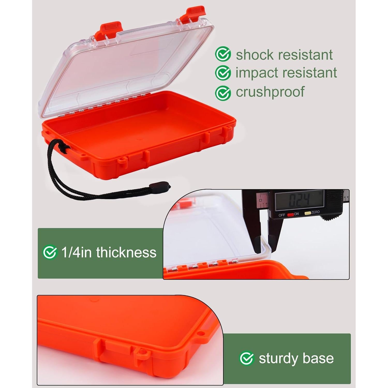 Caja Secadora Impermeable Uxwuy 8010 Naranja 23.9x16.5cm