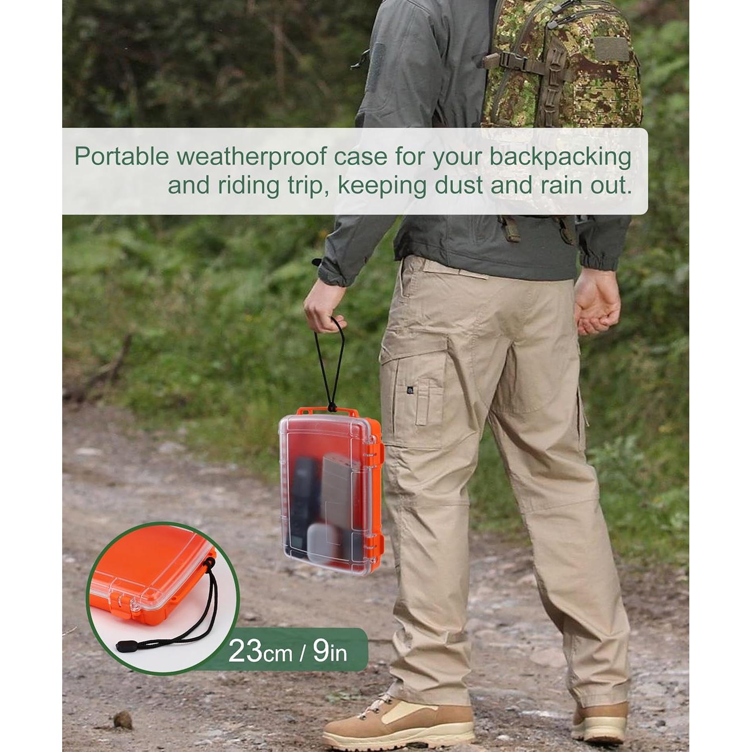 Caja Secadora Impermeable Uxwuy 8010 Naranja 23.9x16.5cm