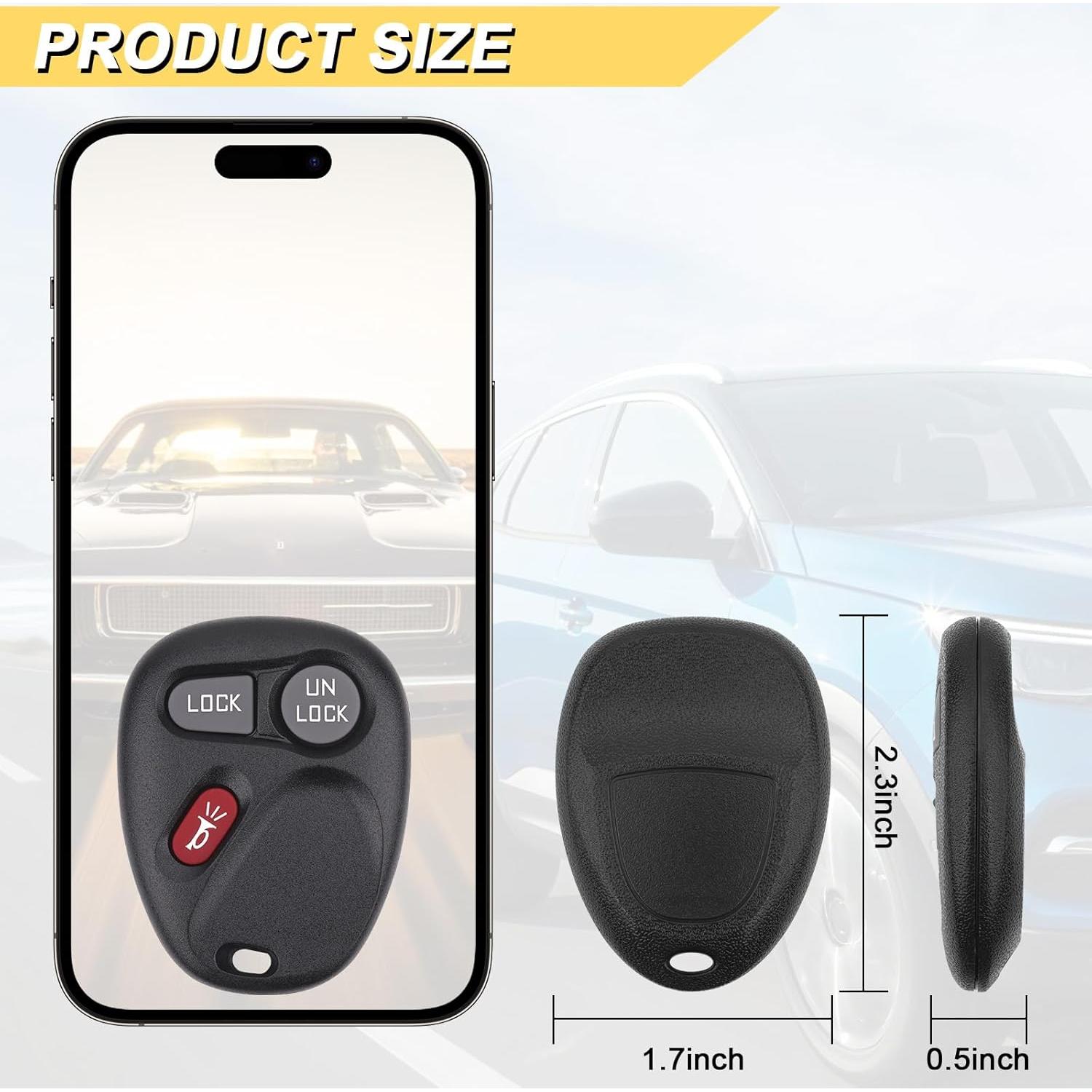 Control Remoto Llavero Vurkcy 2 Pcs para Chevy y GMC