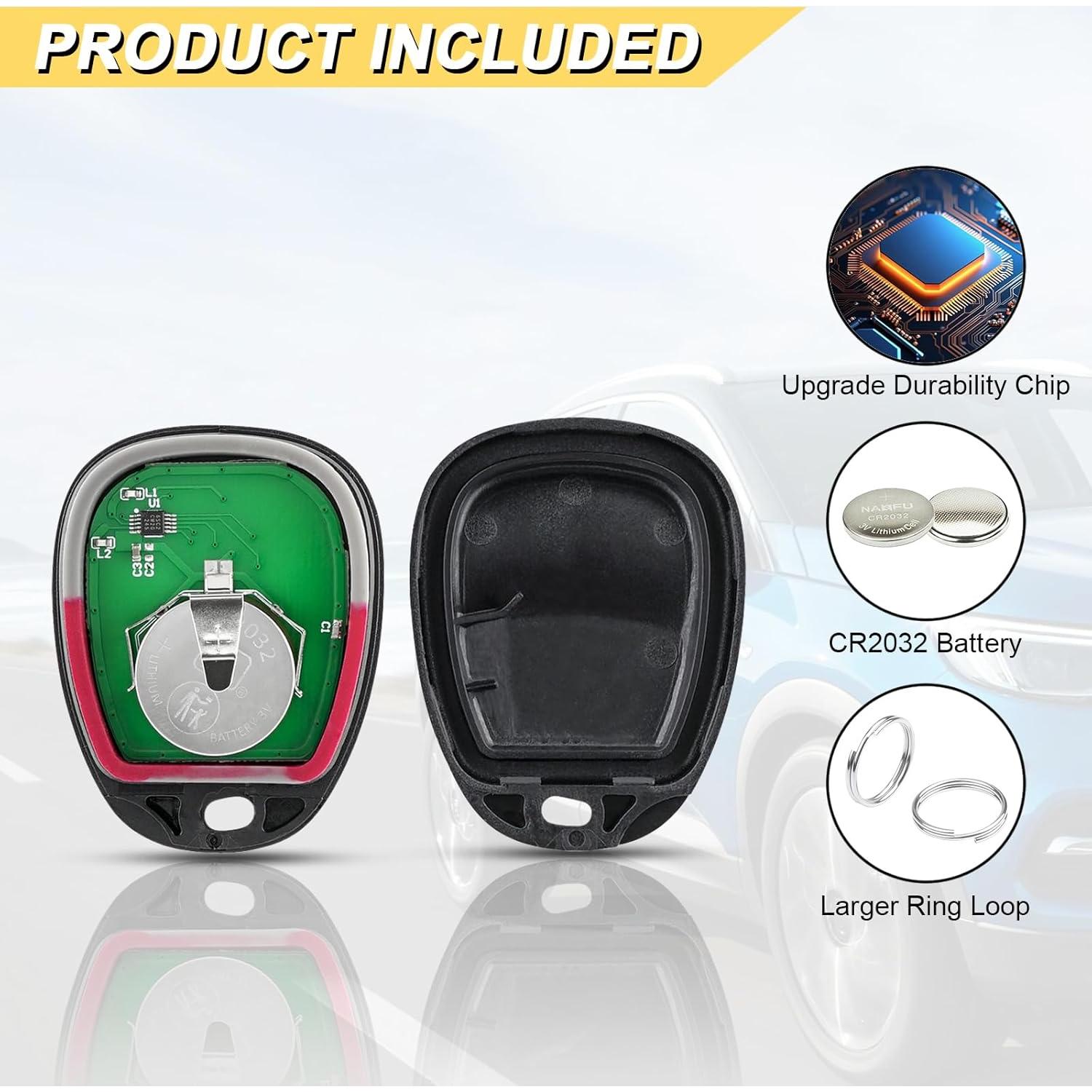 Control Remoto Llavero Vurkcy 2 Pcs para Chevy y GMC