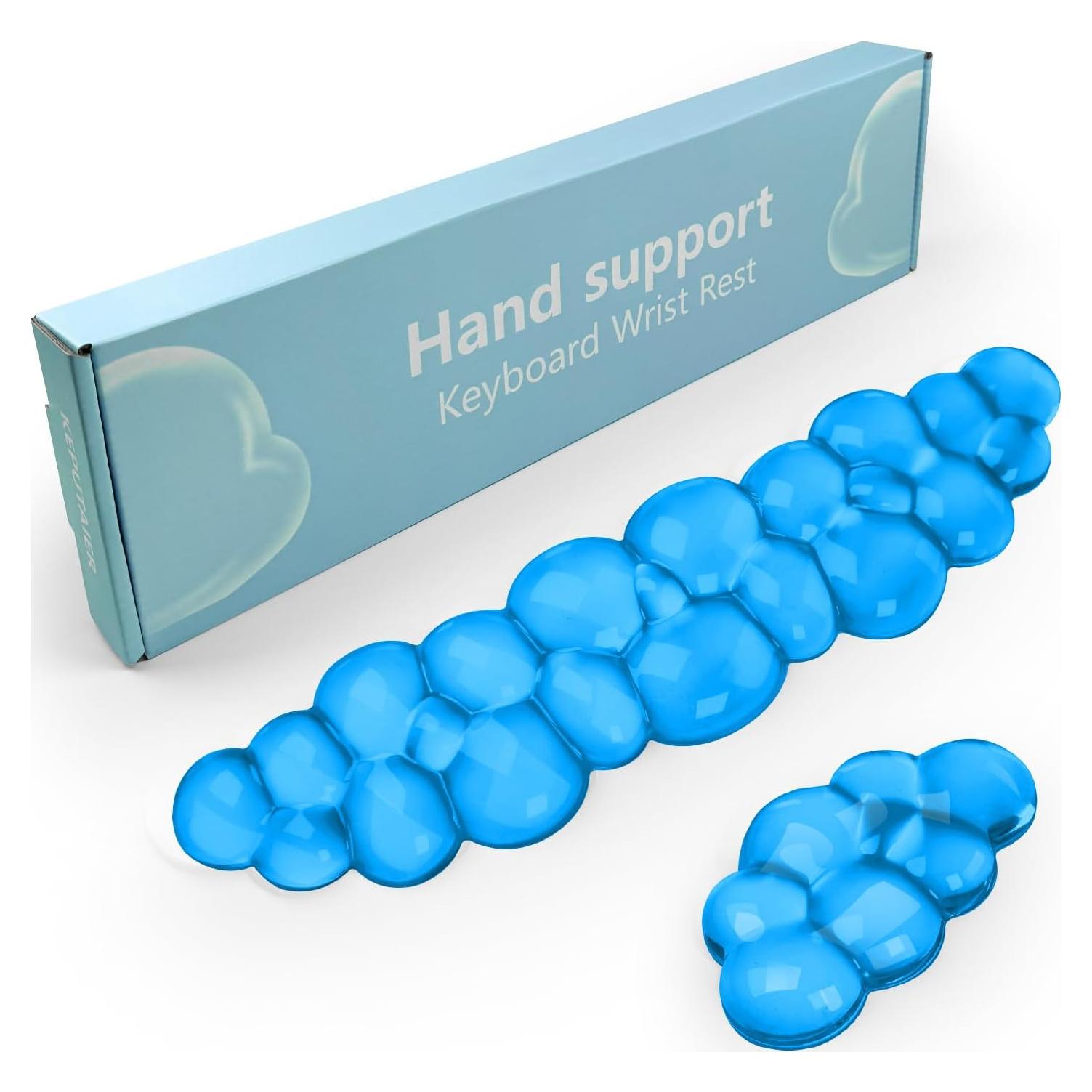 Reposamuñecas de Gel Nube KEPUTAIER Azul Ergonómico