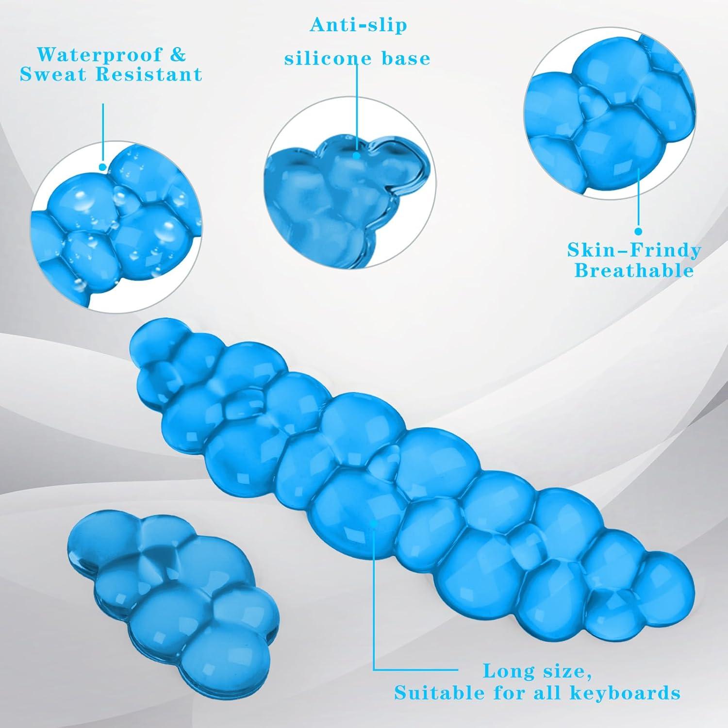 Reposamuñecas de Gel Nube KEPUTAIER Azul Ergonómico