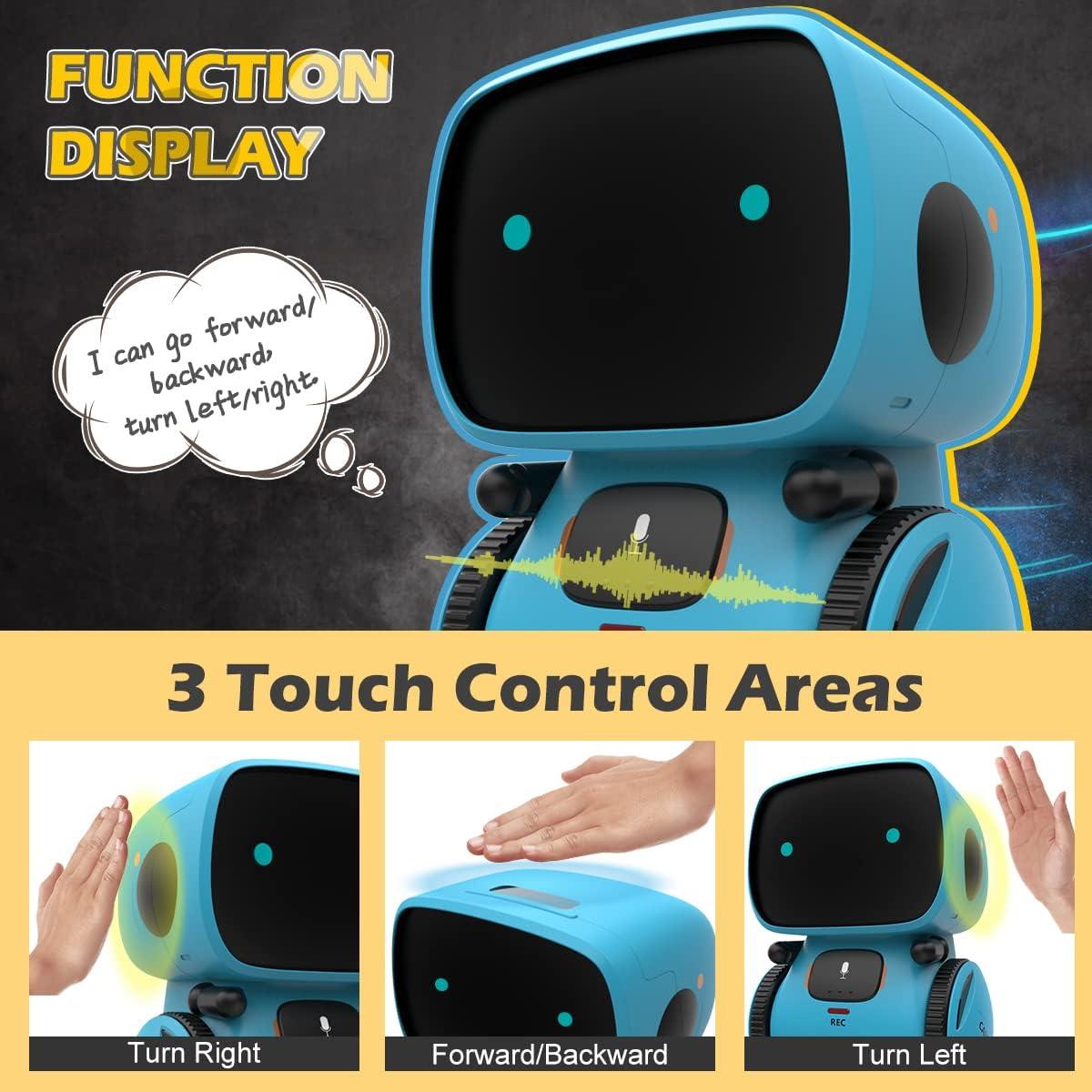 Robot Interactivo KaeKid para Niños 3-8 Años, Control por Voz