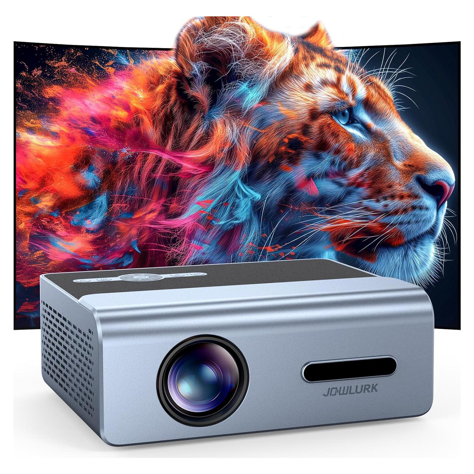 Proyector JOWLURK M7 1080p Wifi Bluetooth 300 Lm ANSI Gris