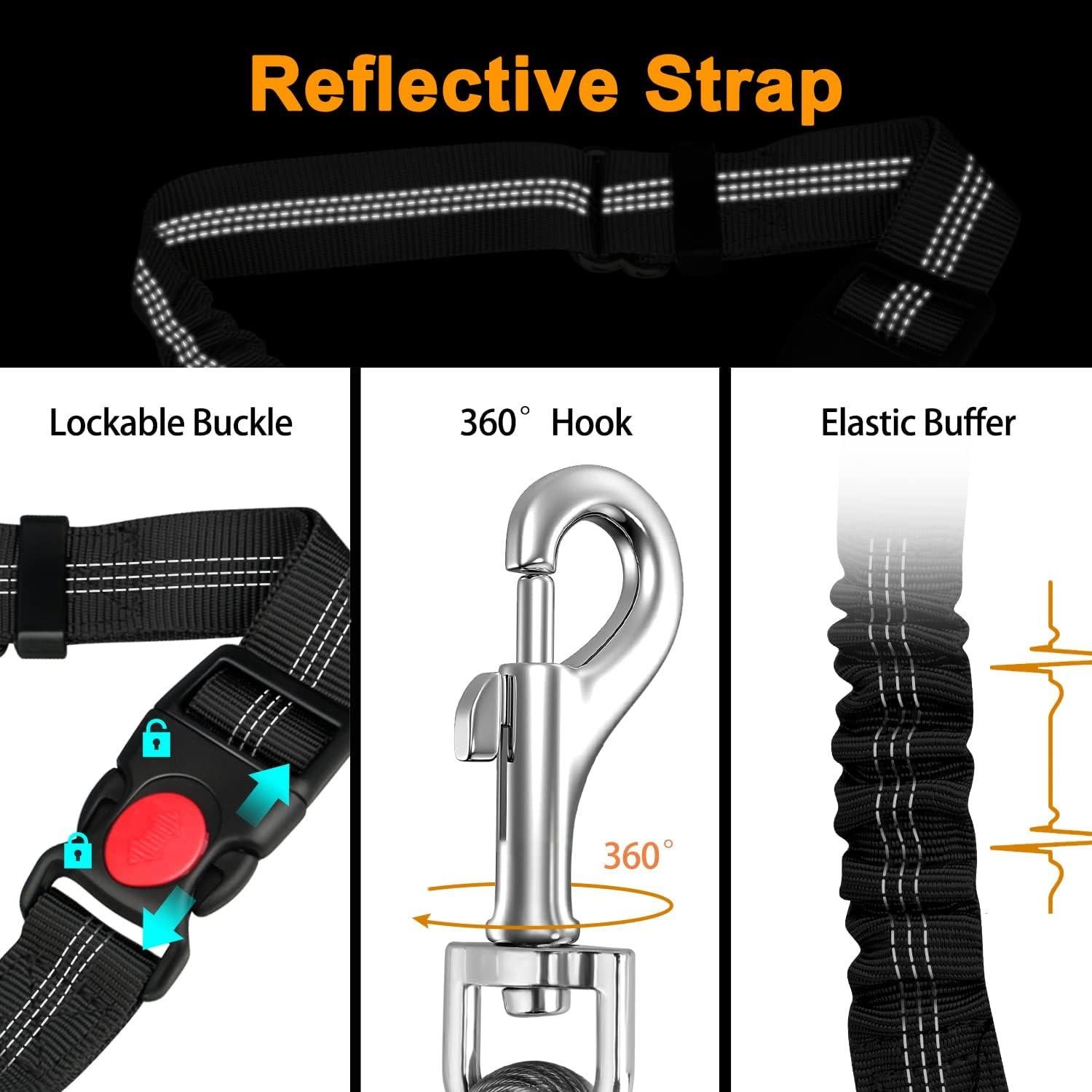 Cinturón de Seguridad para Perros CHZUOBER 2 en 1 Resistente