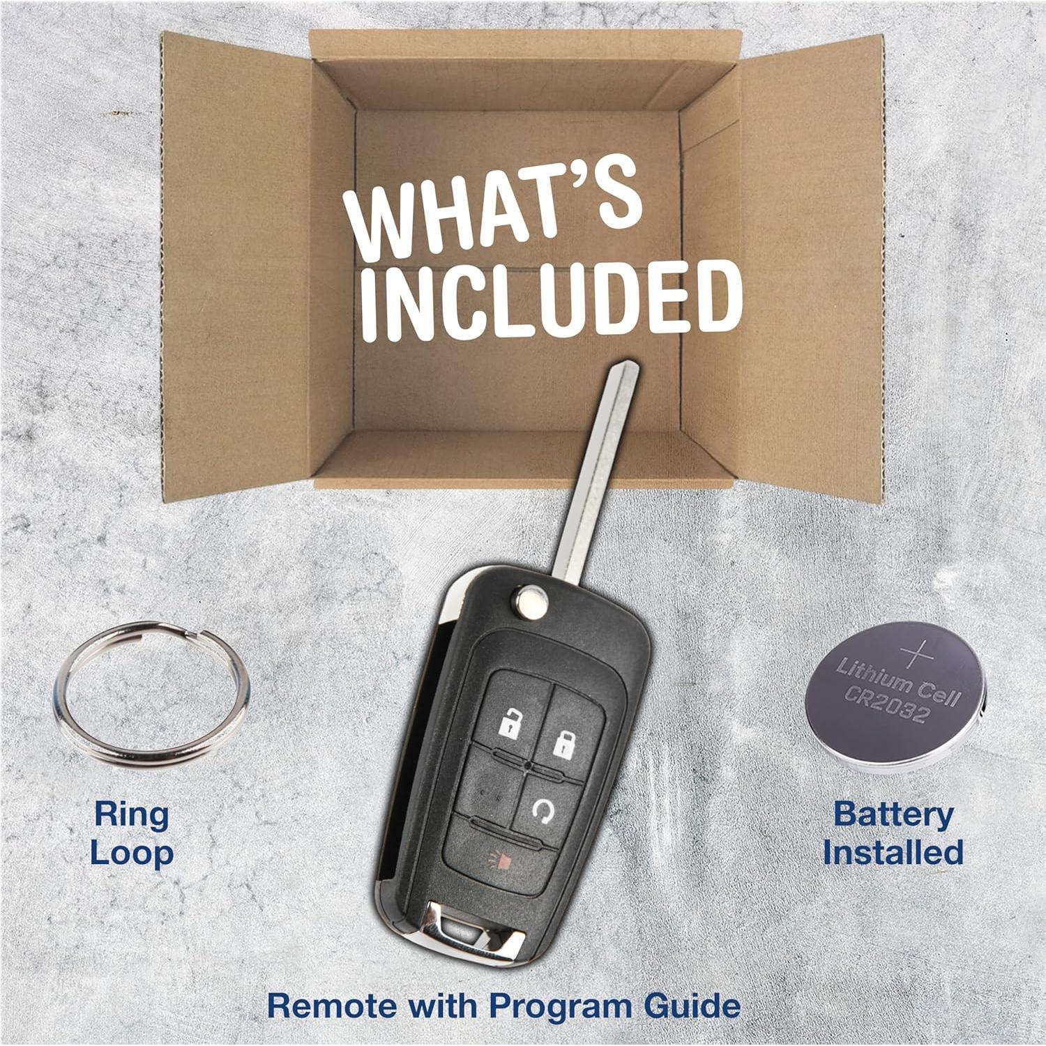 Llavero Remoto KeylessOption 4 Botones para GMC y Chevrolet