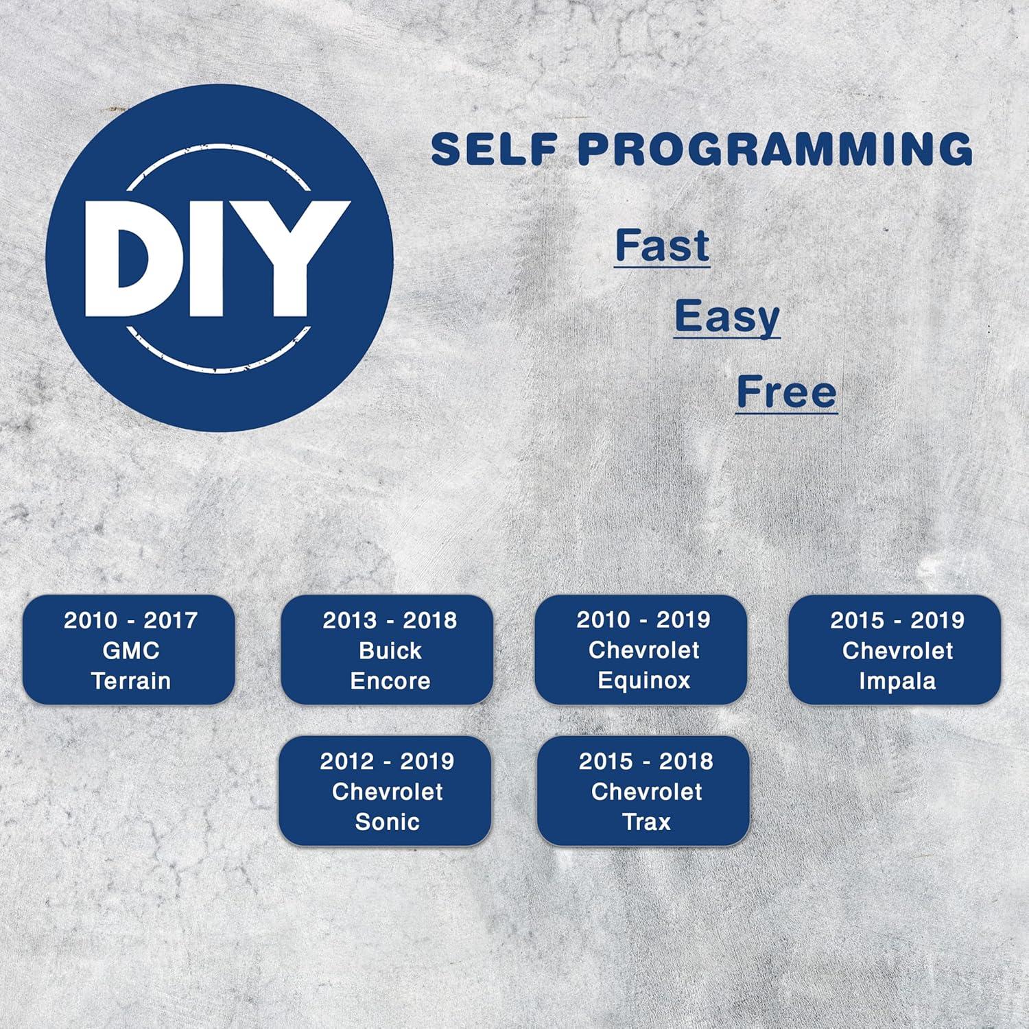 Llavero Remoto KeylessOption 4 Botones para GMC y Chevrolet