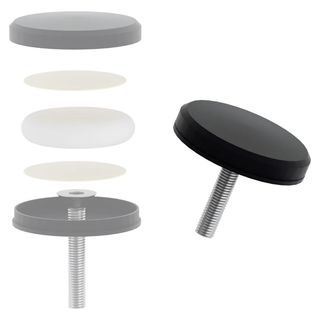 Soporte de Bicicleta para AirTag YaderJove Impermeable Negro