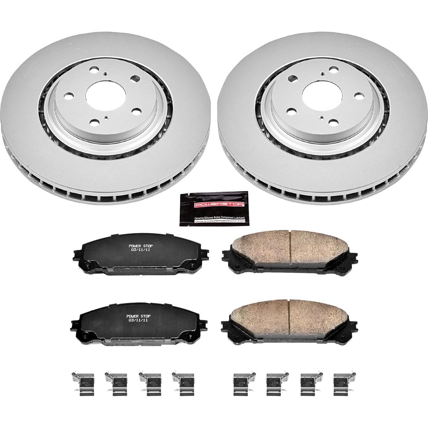 Kit de Freno Delantero Power Stop CRK4713 Cerámico Geomet