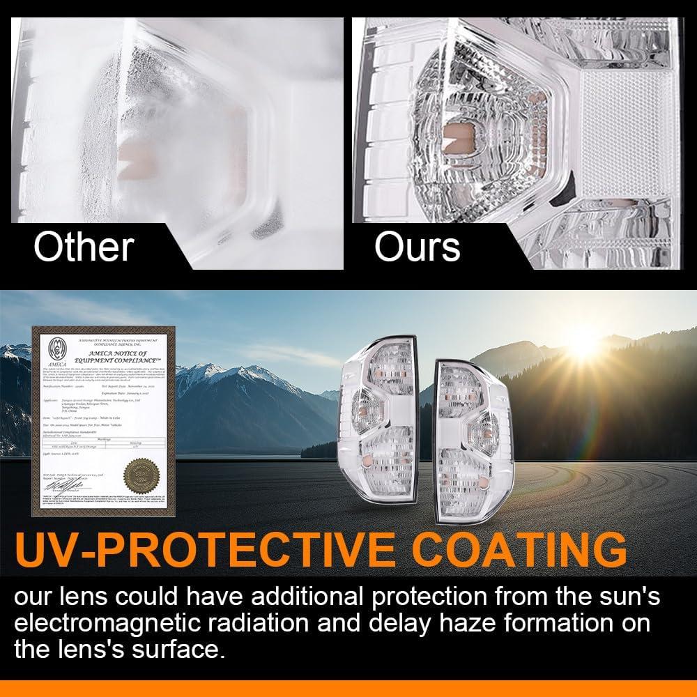 Luces Traseras G-PLUS para Toyota Tundra 2014-2021 Lente Clara